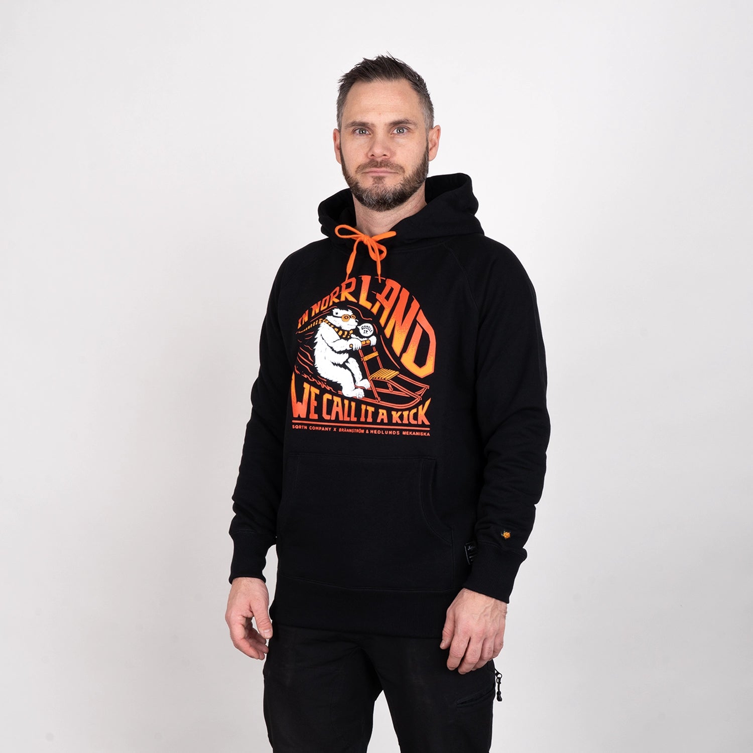 BEAR HOODIE - BLACK