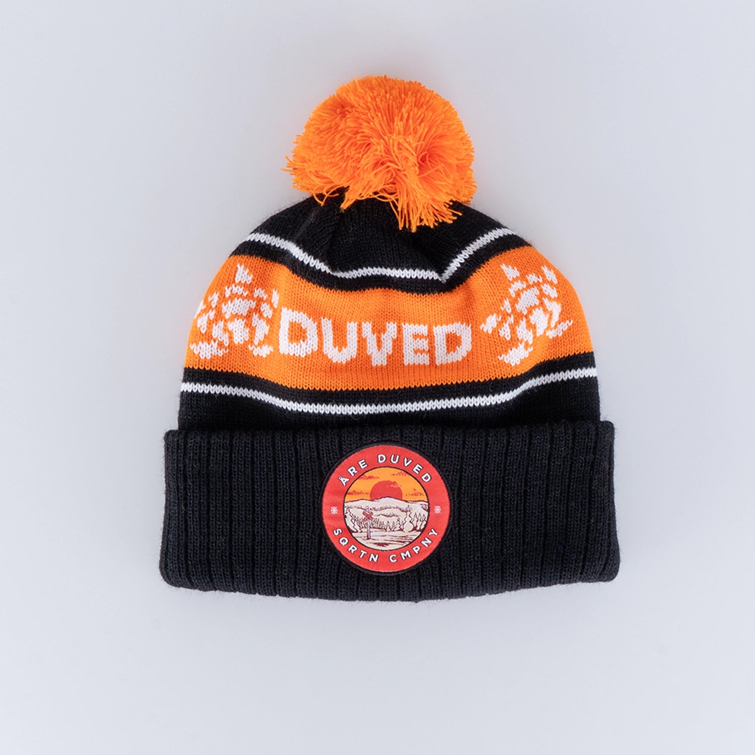 DUVED POM POM MÖSSA - BLACK