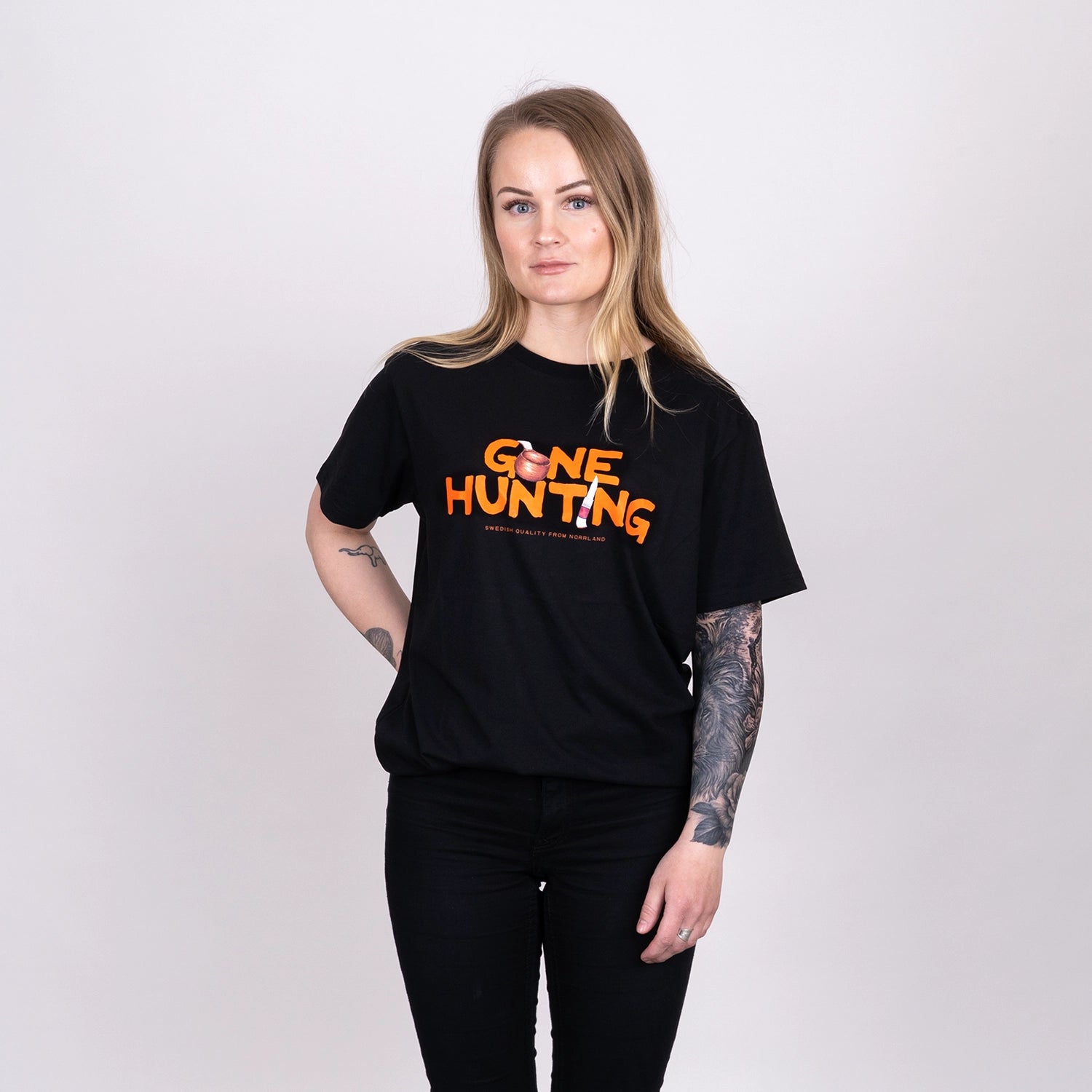 GONE HUNTING T-SHIRT - BLACK