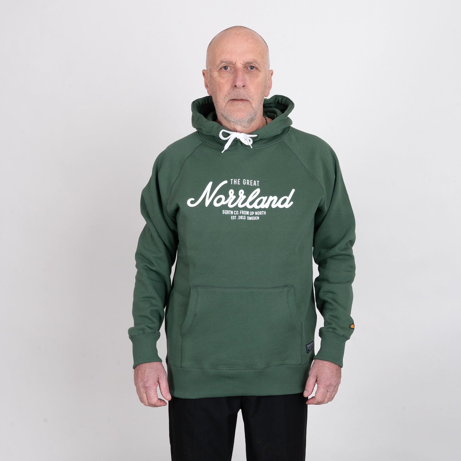 GREAT NORRLAND HOODIE - FOREST GREEN