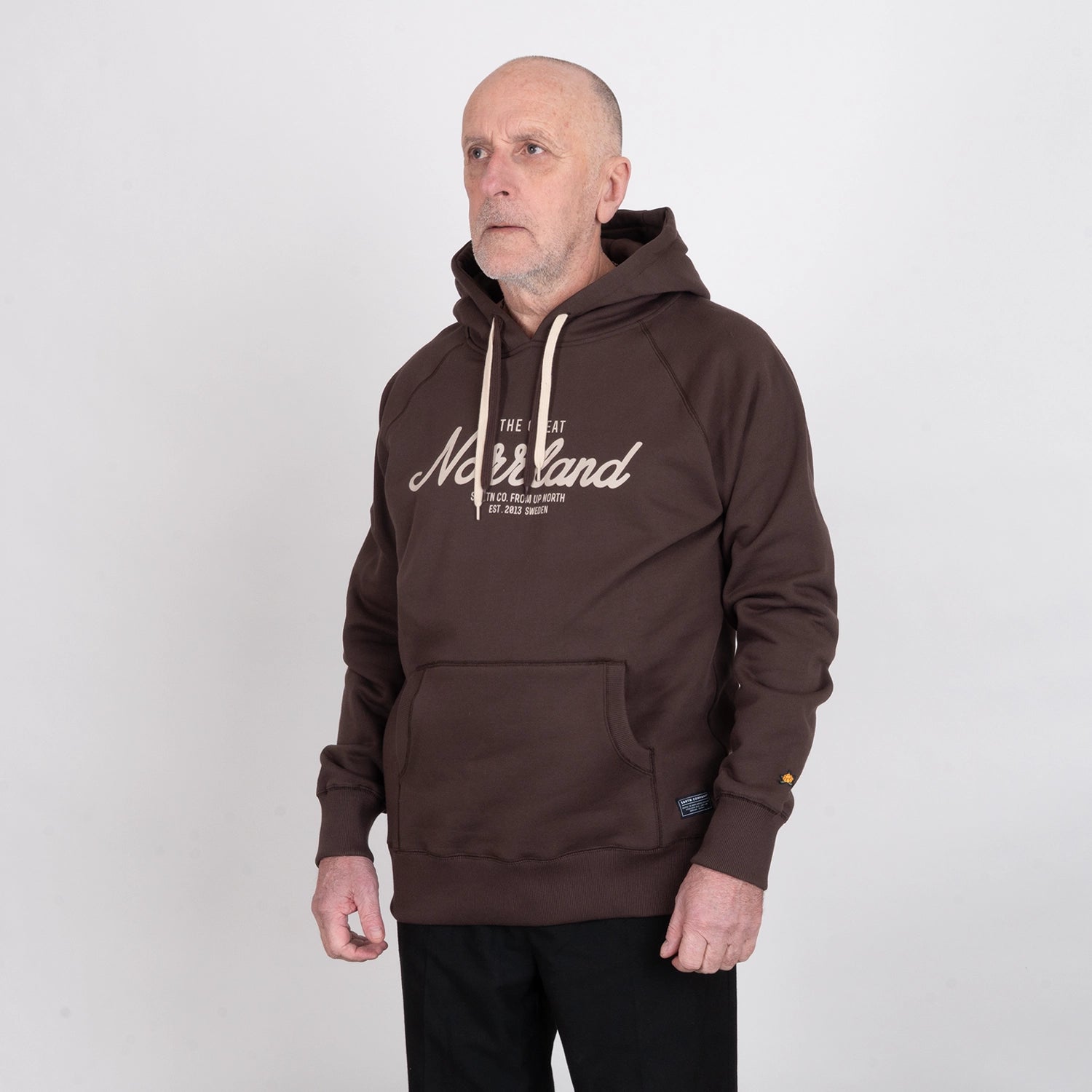 GREAT NORRLAND HOODIE - JAVA BROWN