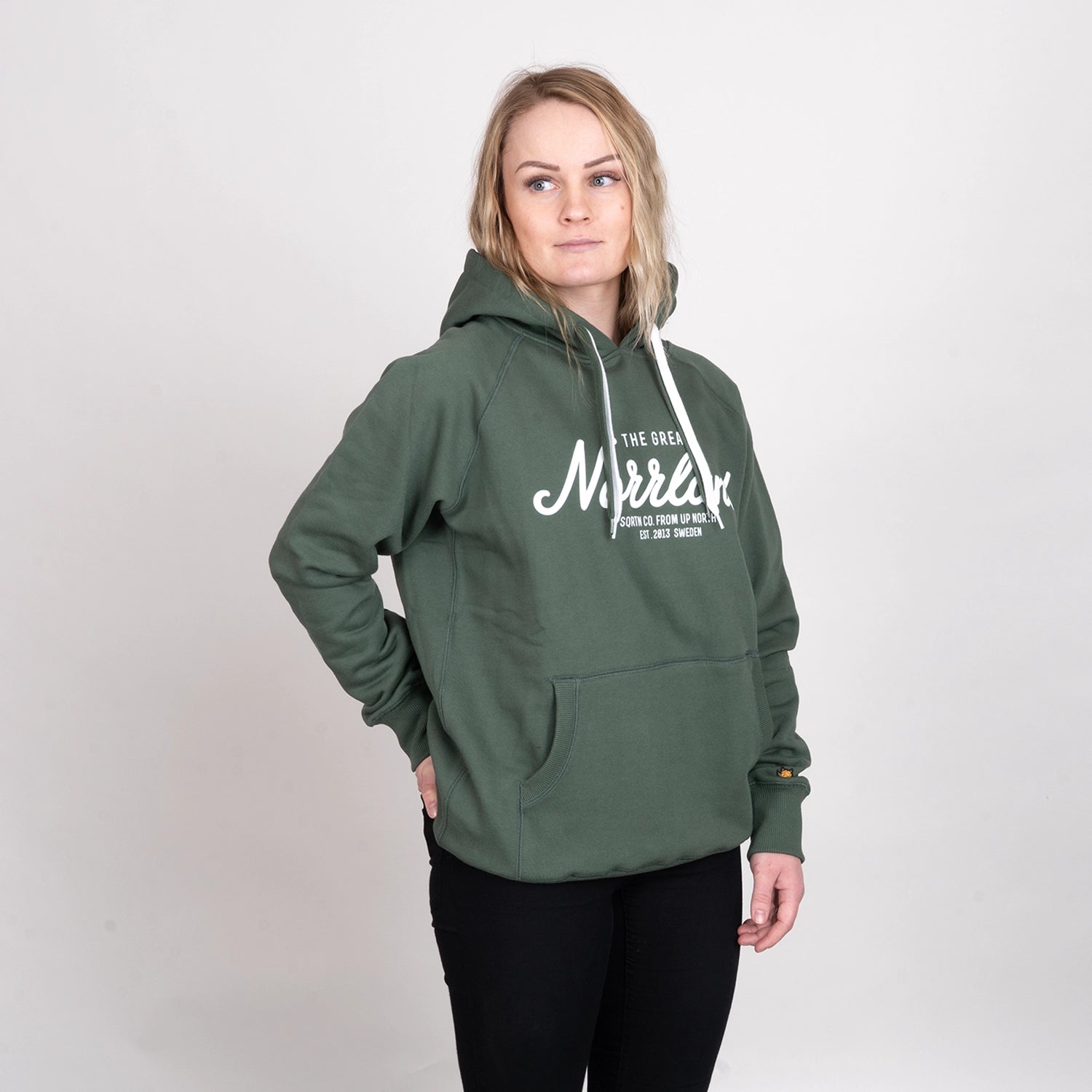GREAT NORRLAND HOODIE - STONE OLIVE