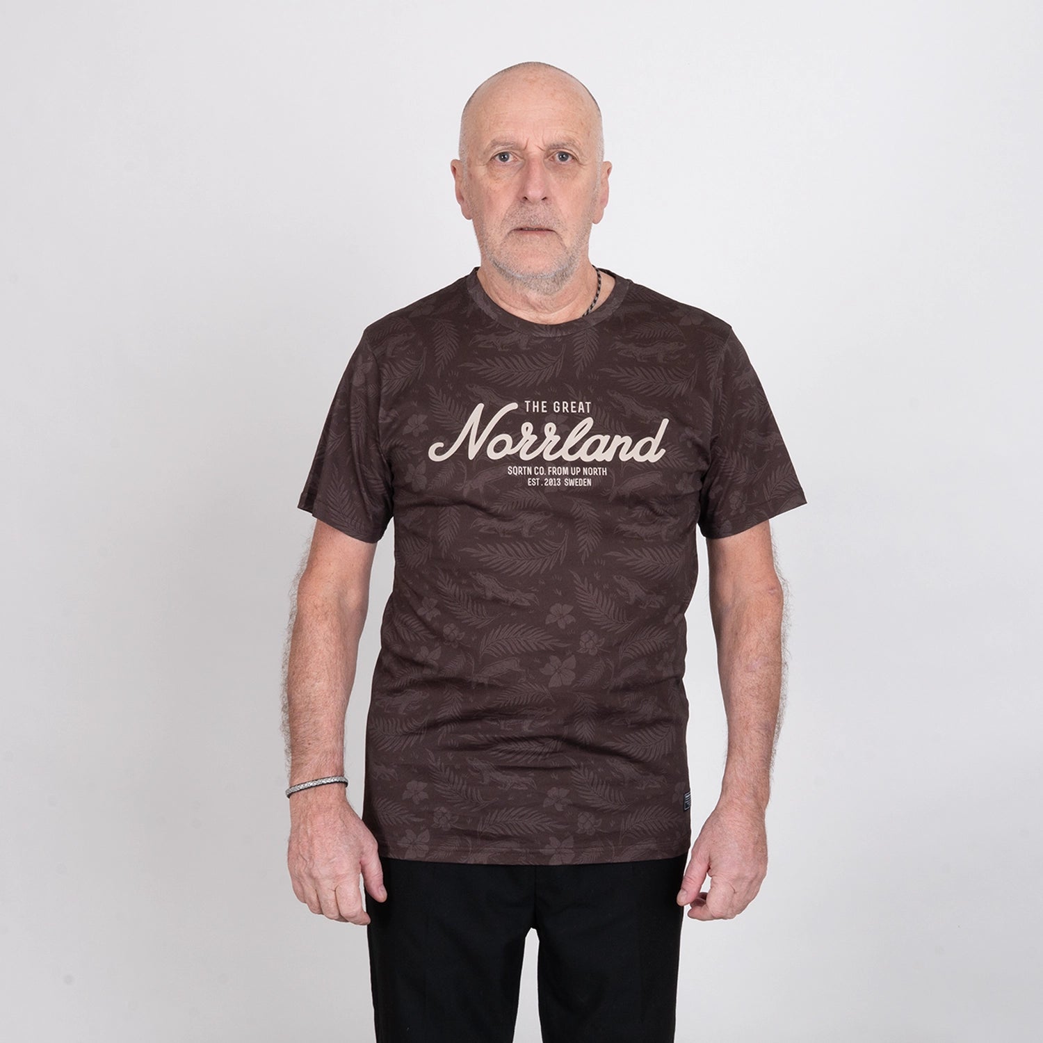 GREAT NORRLAND T-SHIRT - JÄRVEN BROWN