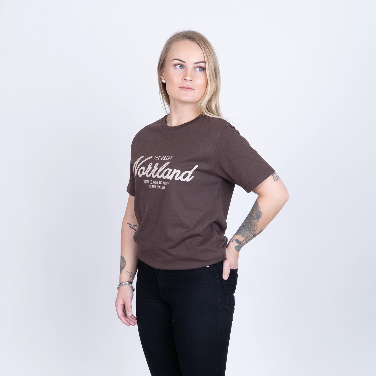 GREAT NORRLAND T-SHIRT - JAVA BROWN