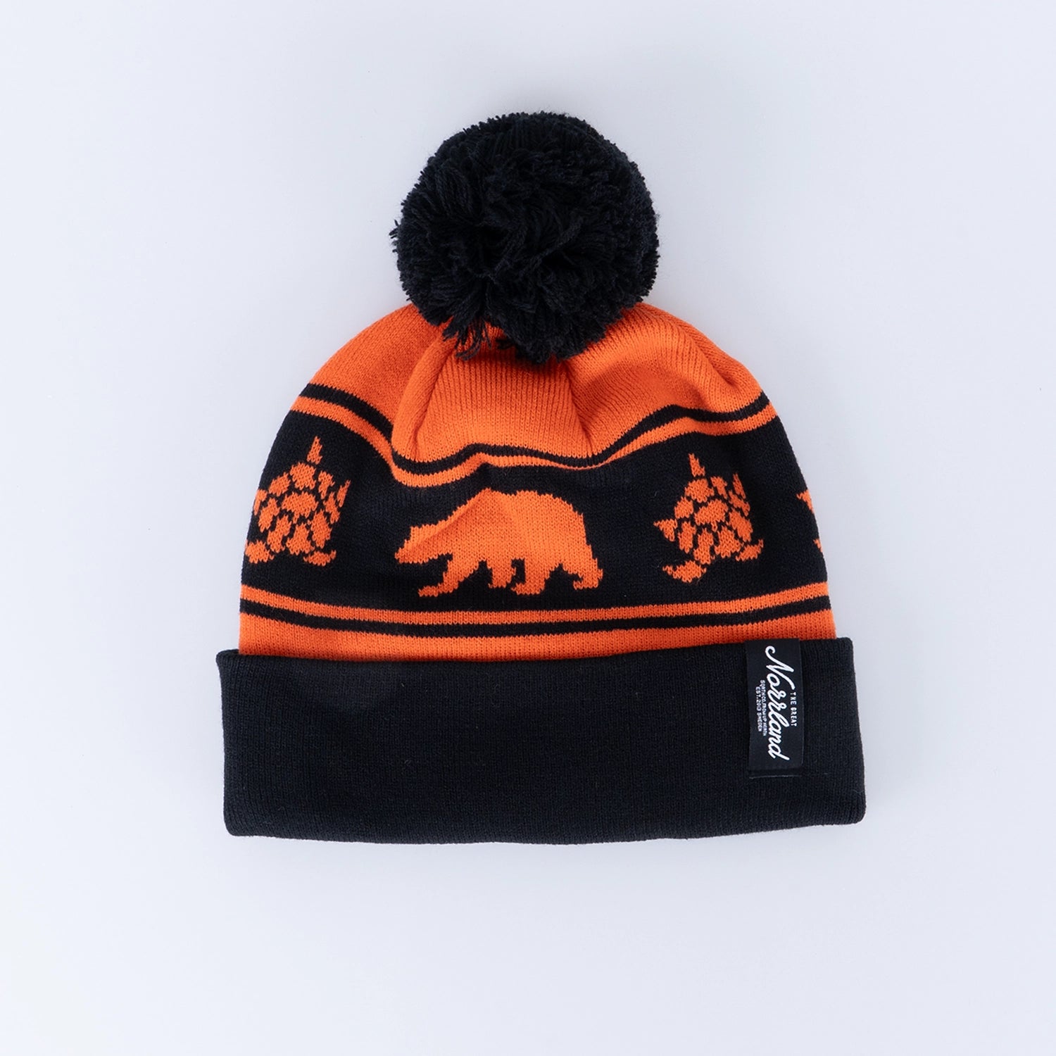 INTO BEAR POM POM MÖSSA - BLACK/ORANGE