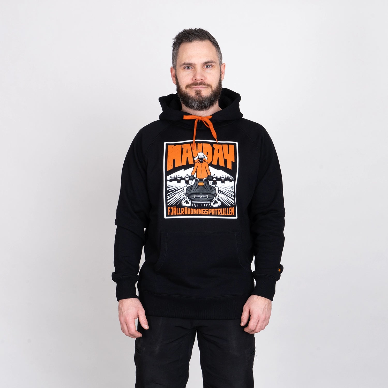 MAYDAY HOODIE - HOOJA BLACK