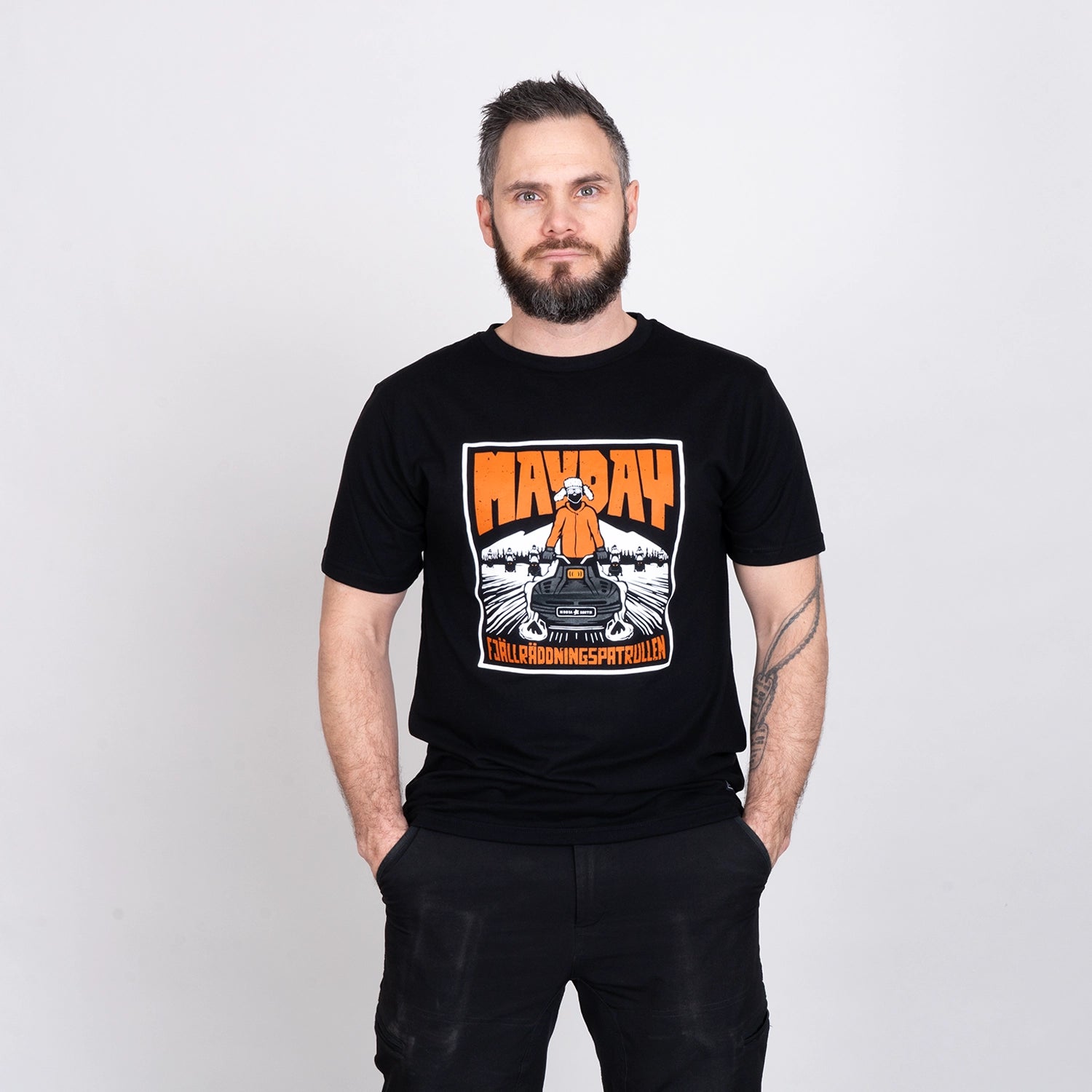 MAYDAY T-SHIRT - HOOJA BLACK