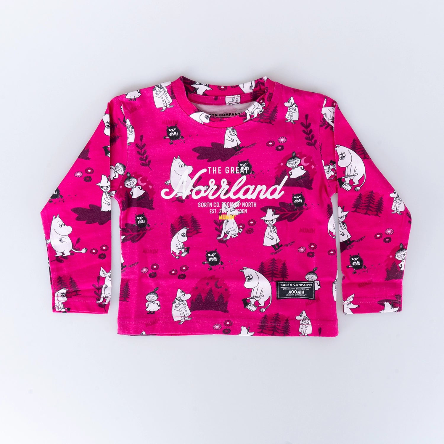 GREAT NORRLAND KIDS LONGSLEEVE - MUMIN HOT PINK