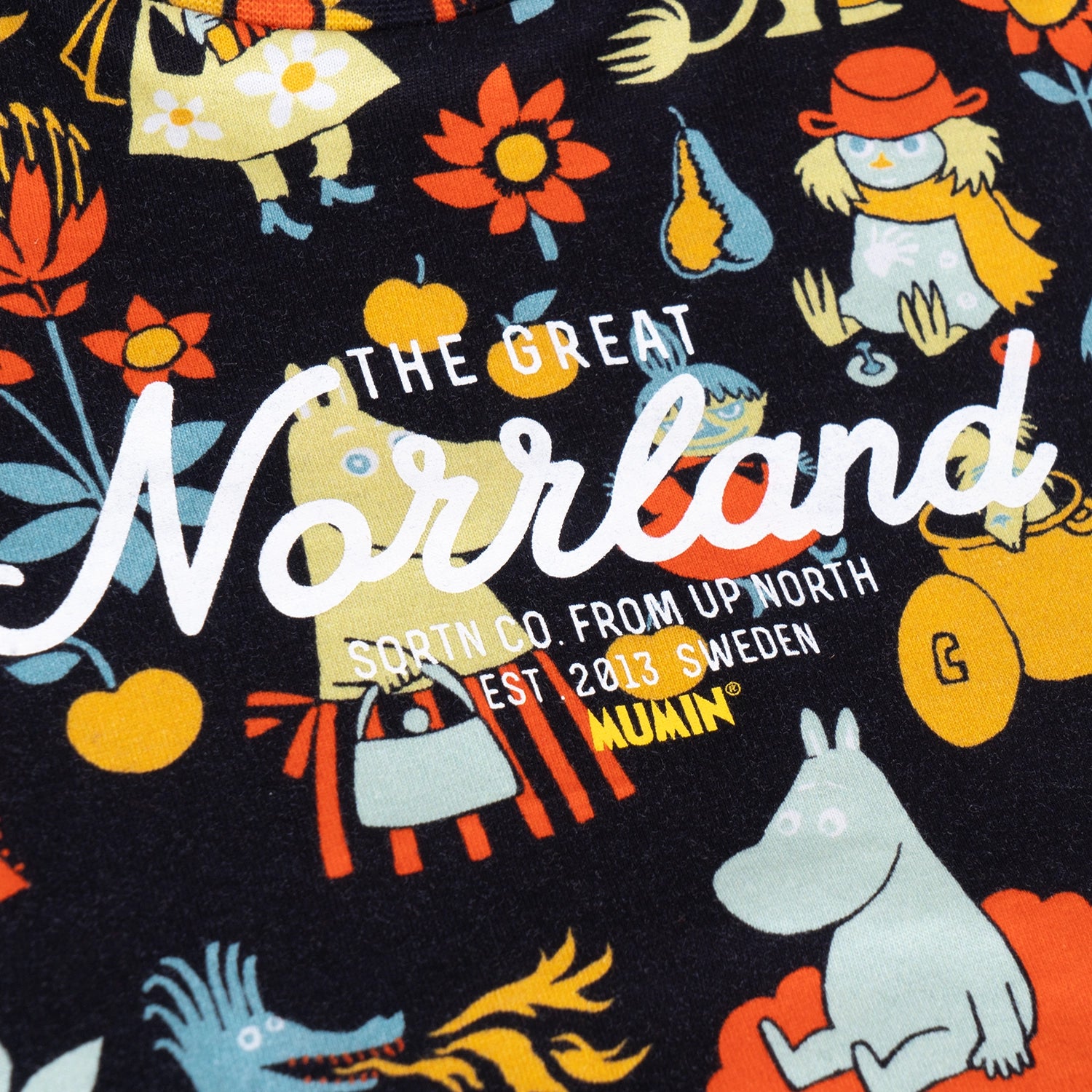 GREAT NORRLAND KIDS LONGSLEEVE - MUMIN RETRO BLACK
