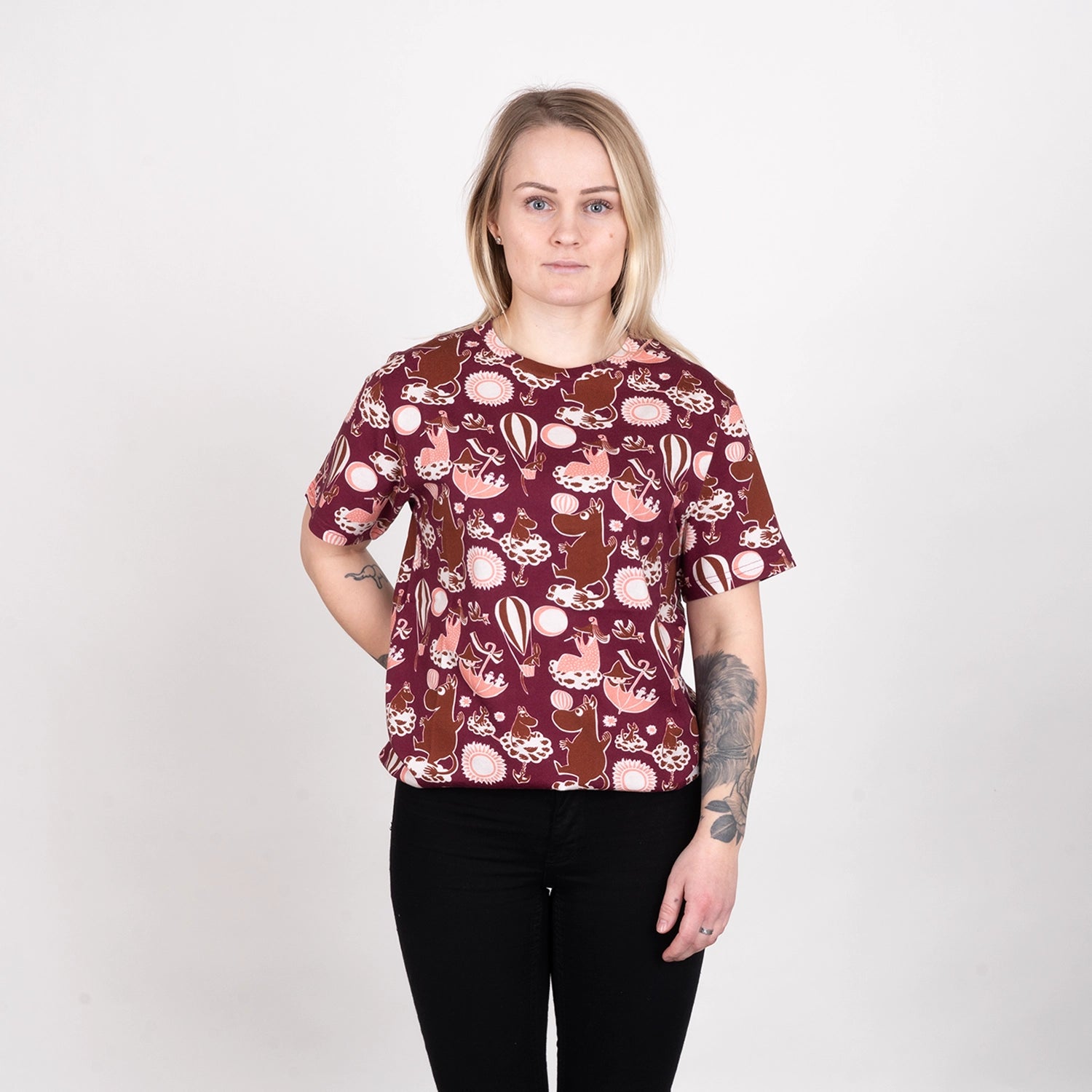 MUMIN T-SHIRT - MUMIN BURGUNDY