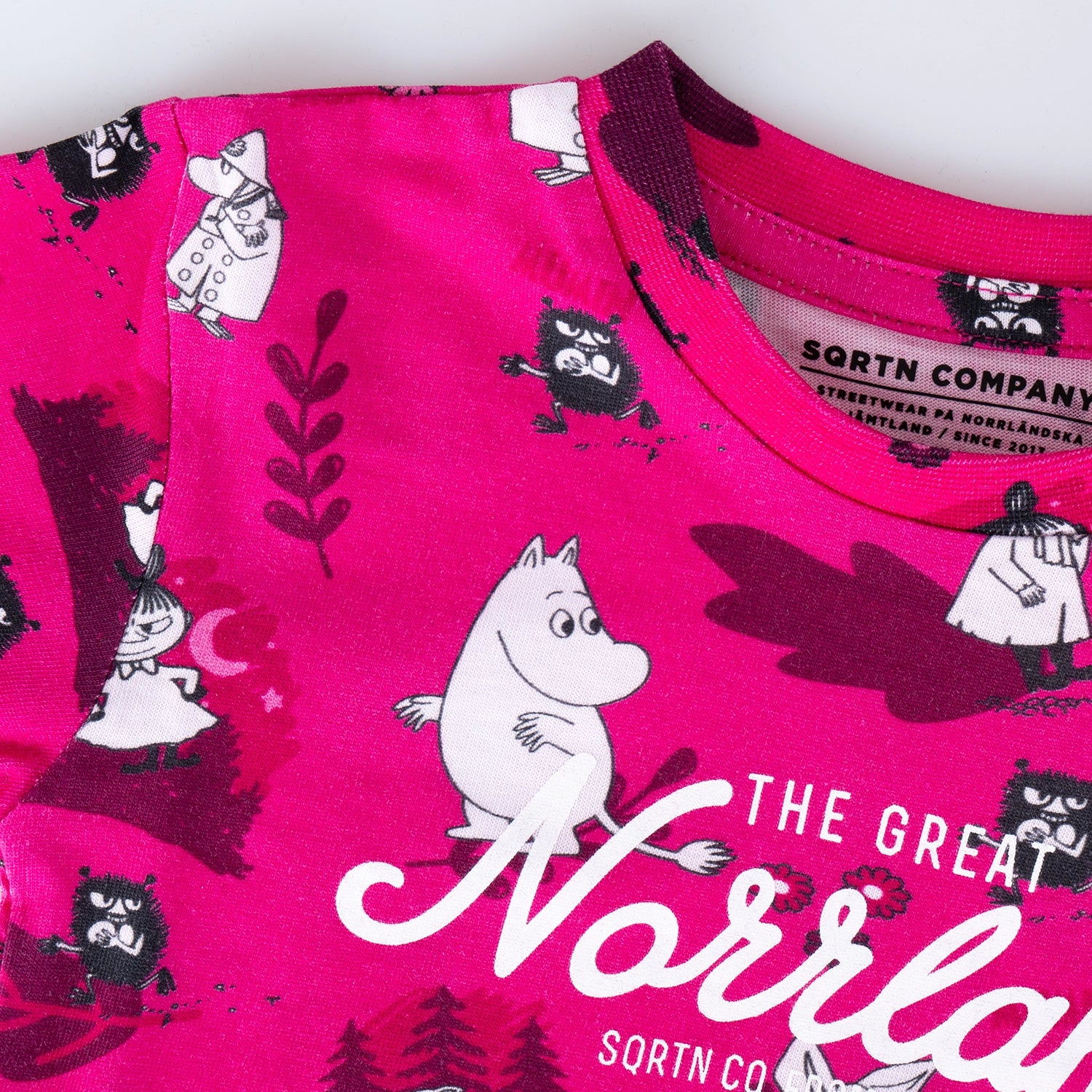 GREAT NORRLAND KIDS T-SHIRT - MUMIN HOT PINK