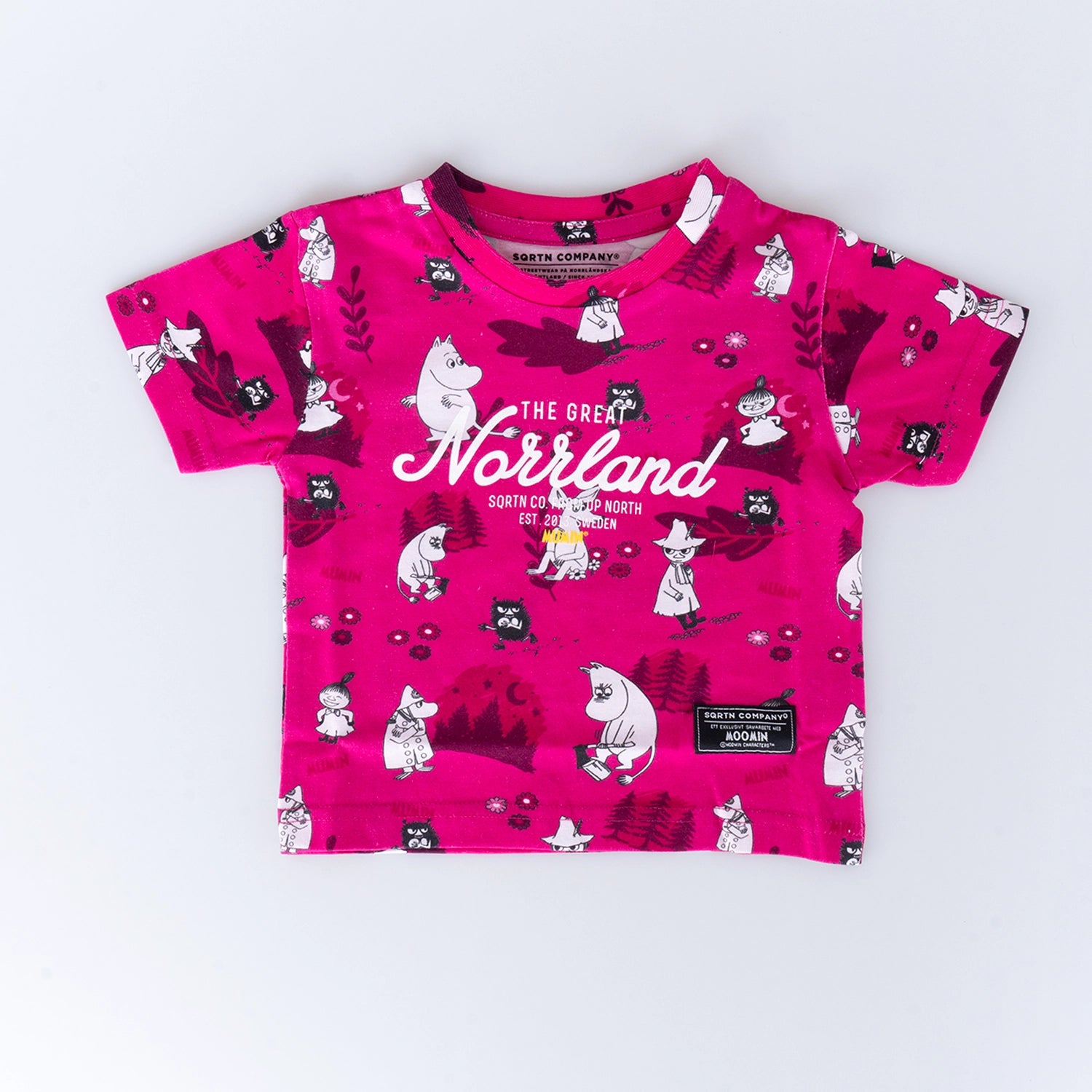 GREAT NORRLAND KIDS T-SHIRT - MUMIN HOT PINK