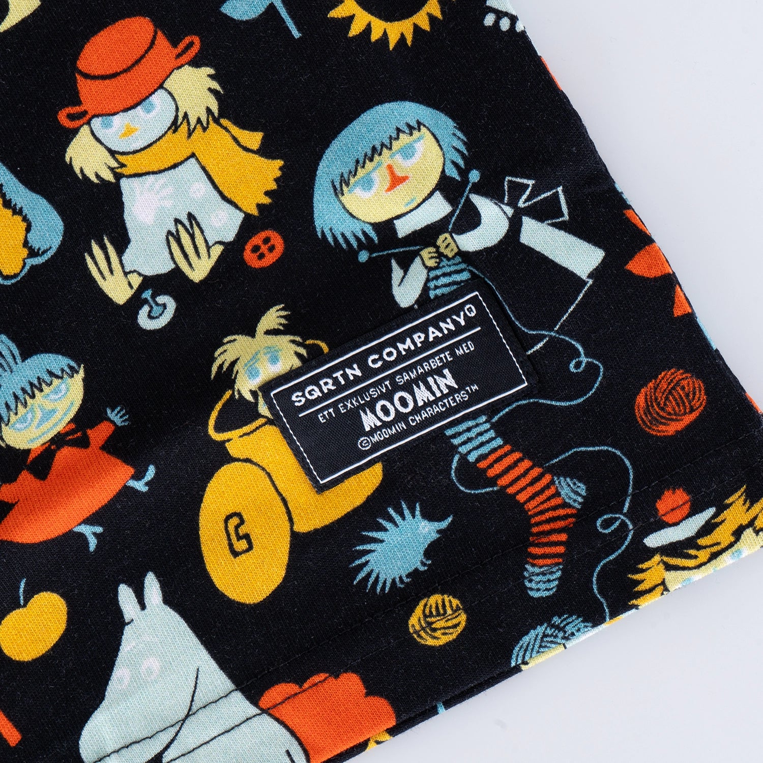 GREAT NORRLAND KIDS T-SHIRT - MUMIN RETRO BLACK