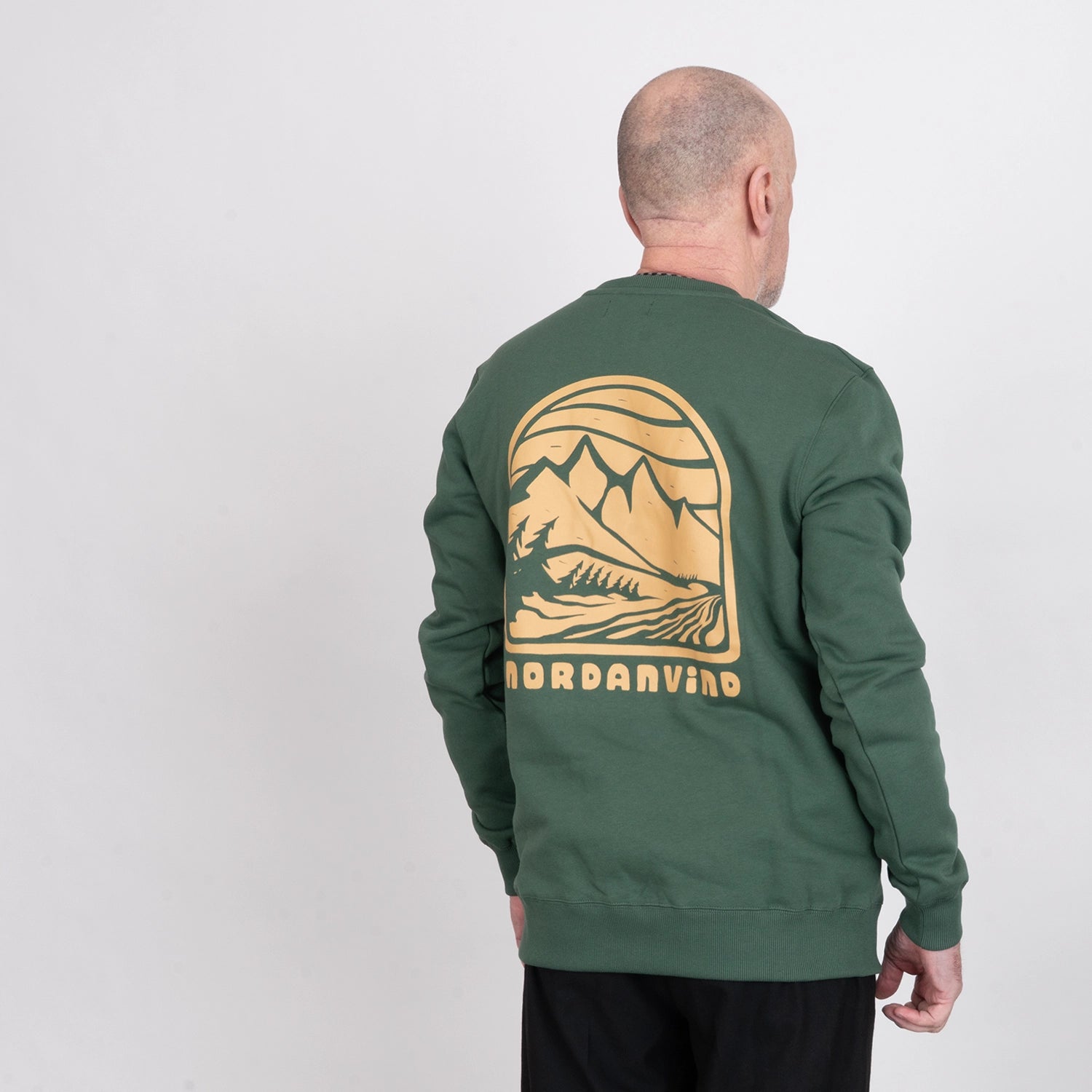NORDANVIND 2 CREWNECK - FOREST GREEN
