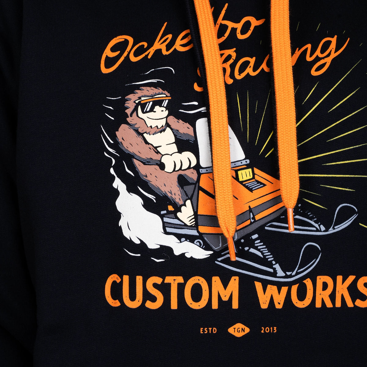 OCKELBO RACING HOODIE - BLACK