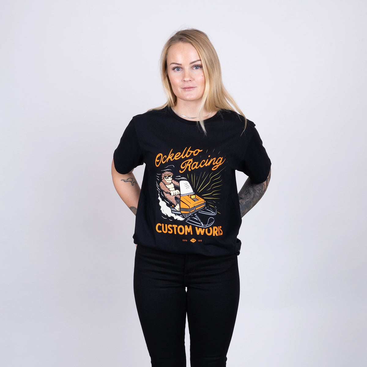 OCKELBO RACING T-SHIRT - BLACK