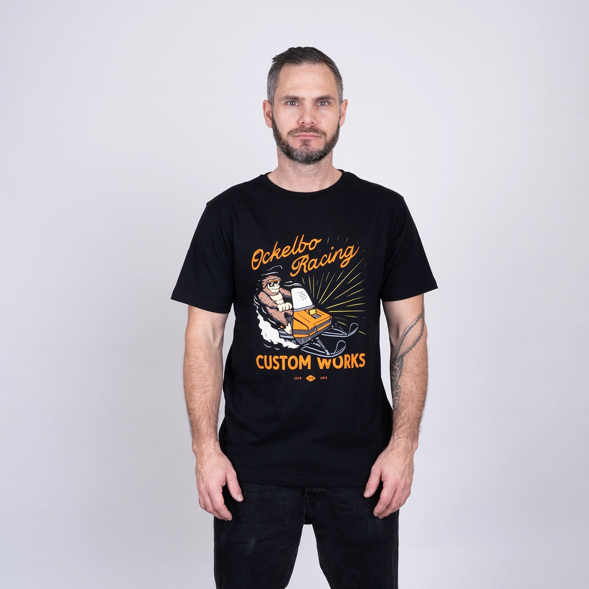 OCKELBO RACING T-SHIRT - BLACK