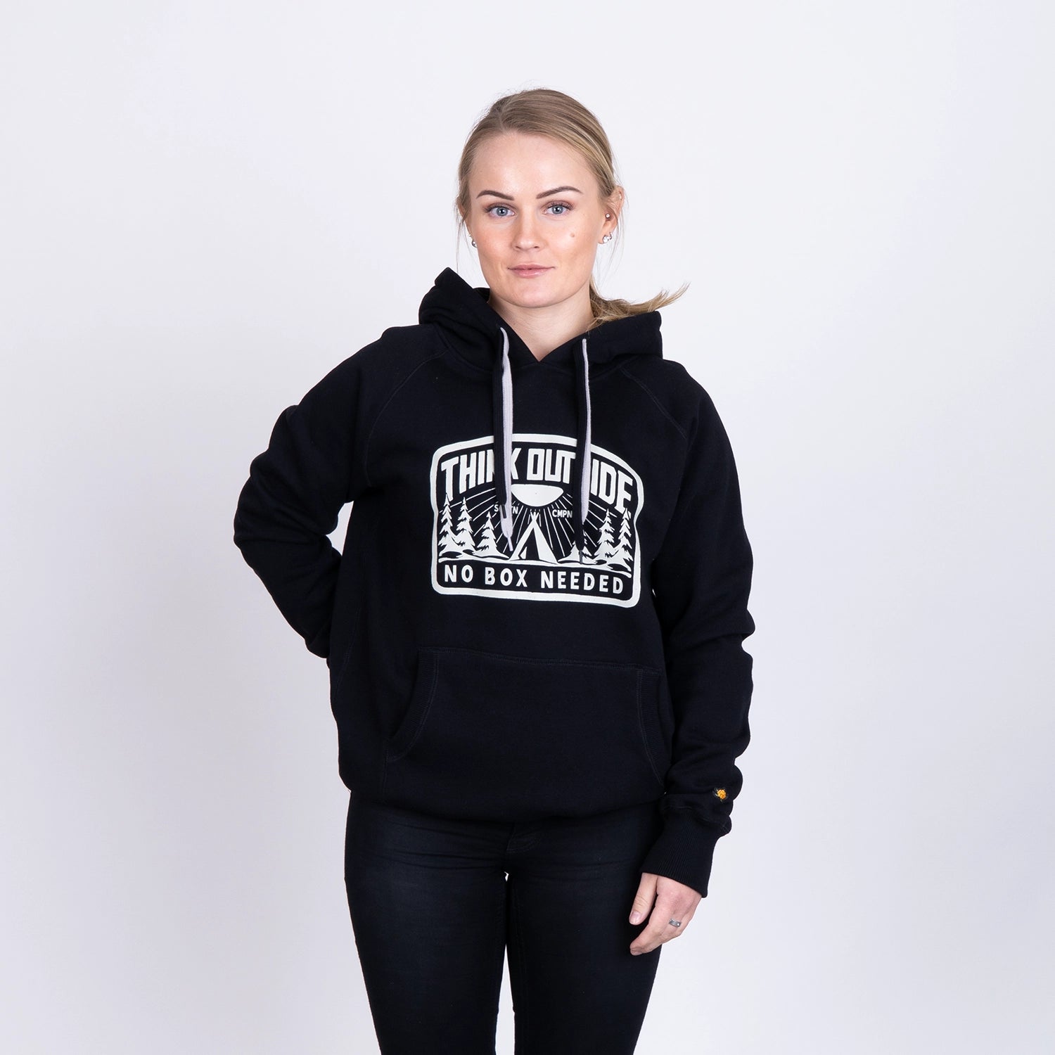 OUTSIDE 2 HOODIE - BLACK