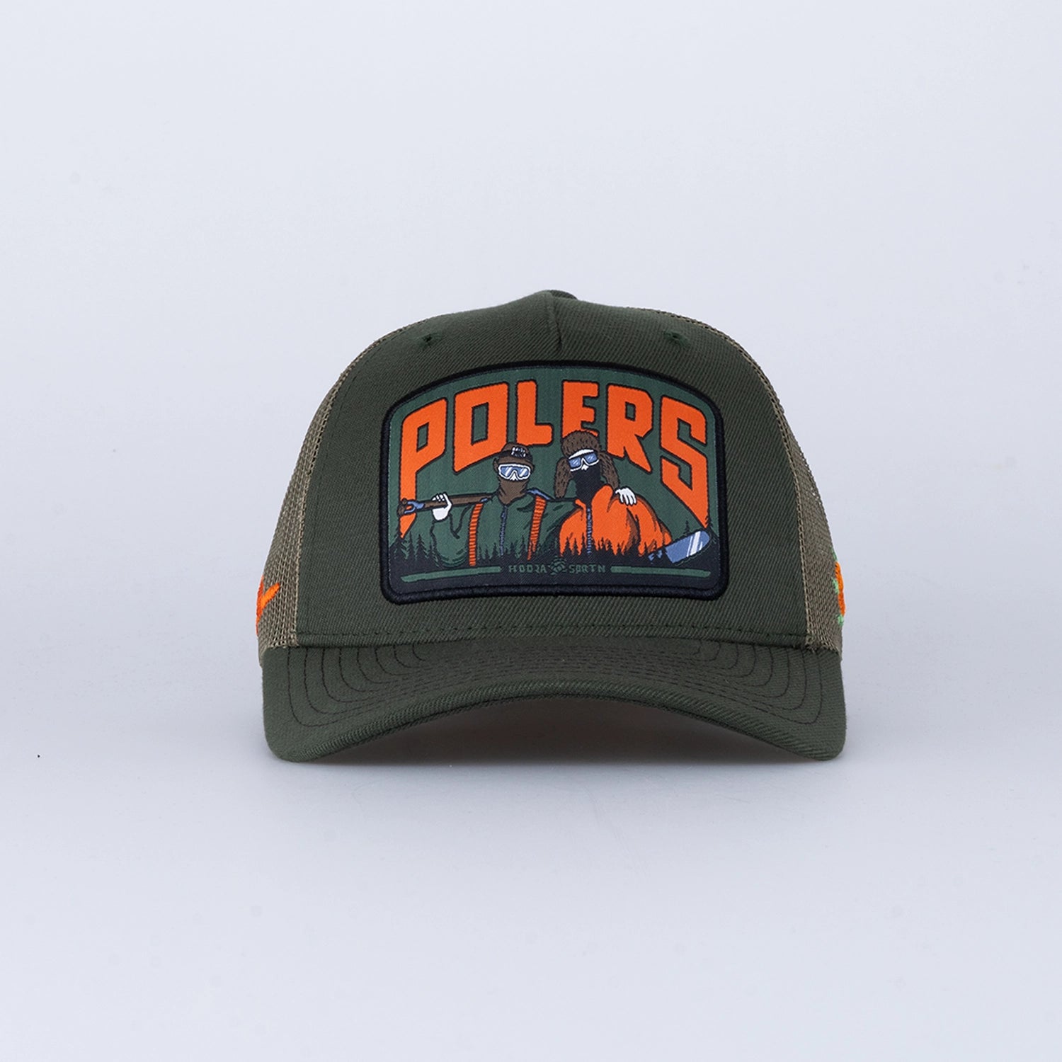 POLERS BADGE JR TRUCKER KEPS - HOOJA GREEN