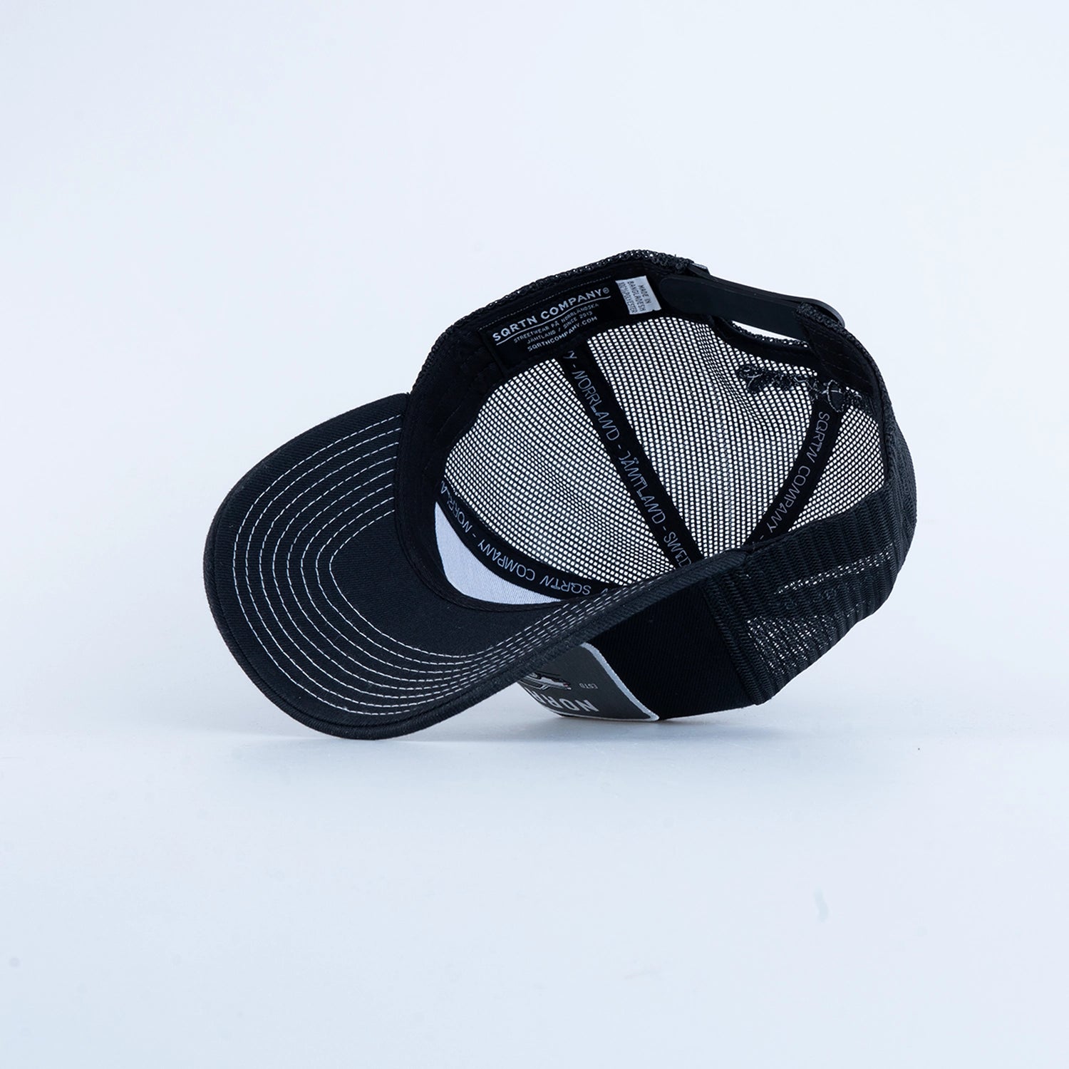 RACING TRUCKER KEPS - HOOKED BLACK/WHITE