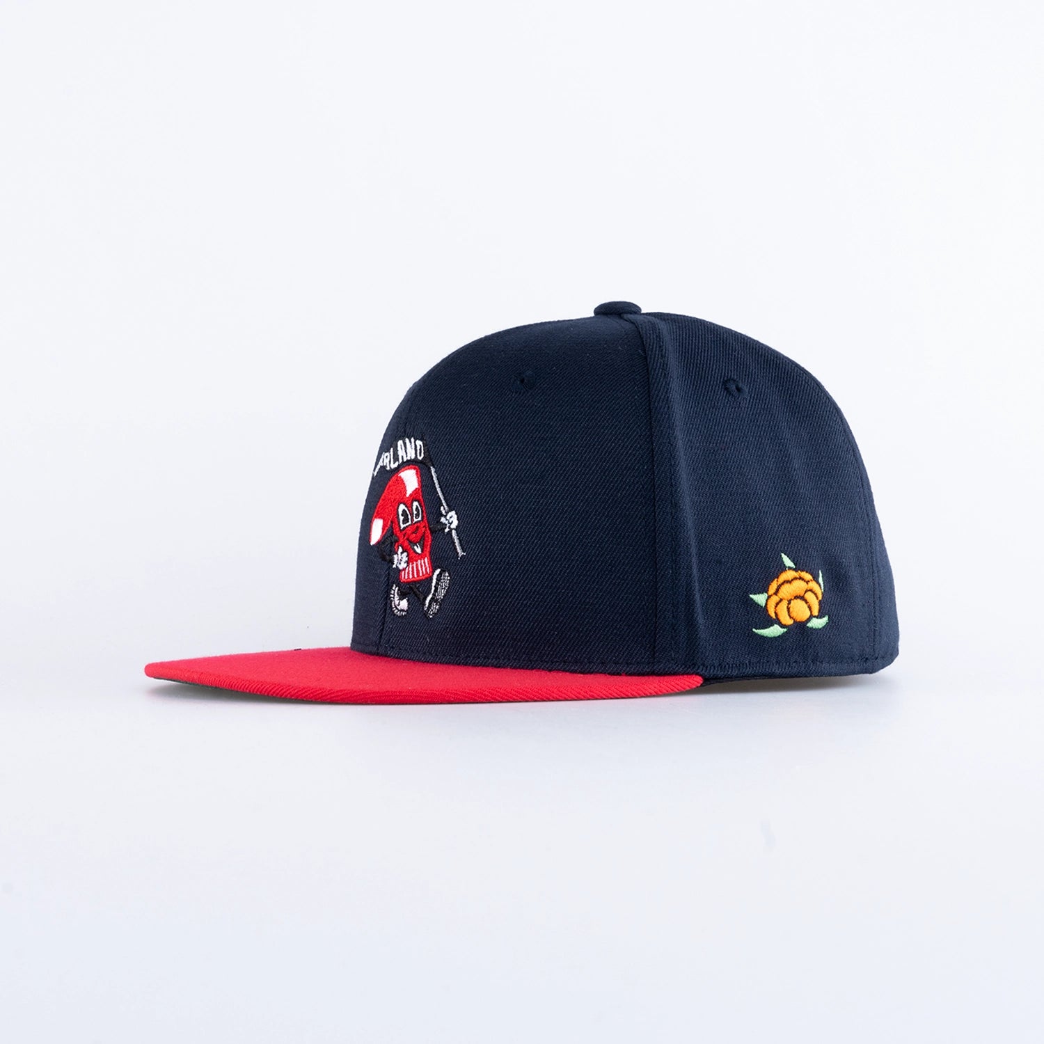 RAGGSOX FITTED KEPS - NAVY / RED