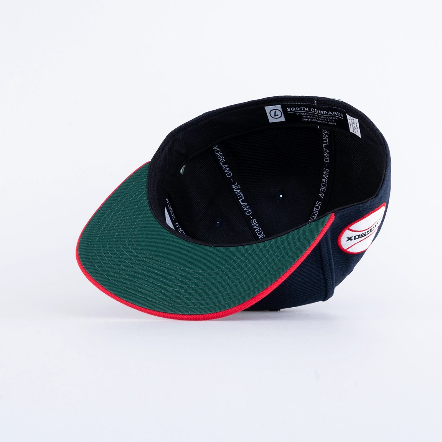 RAGGSOX FITTED KEPS - NAVY / RED