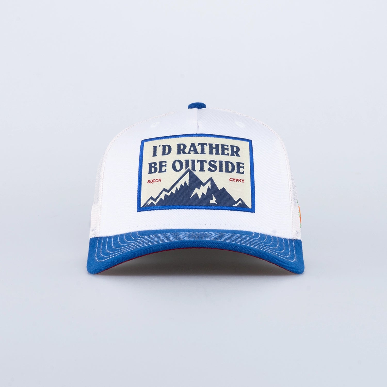 RATHER TRUCKER KEPS - HOOKED WHITE