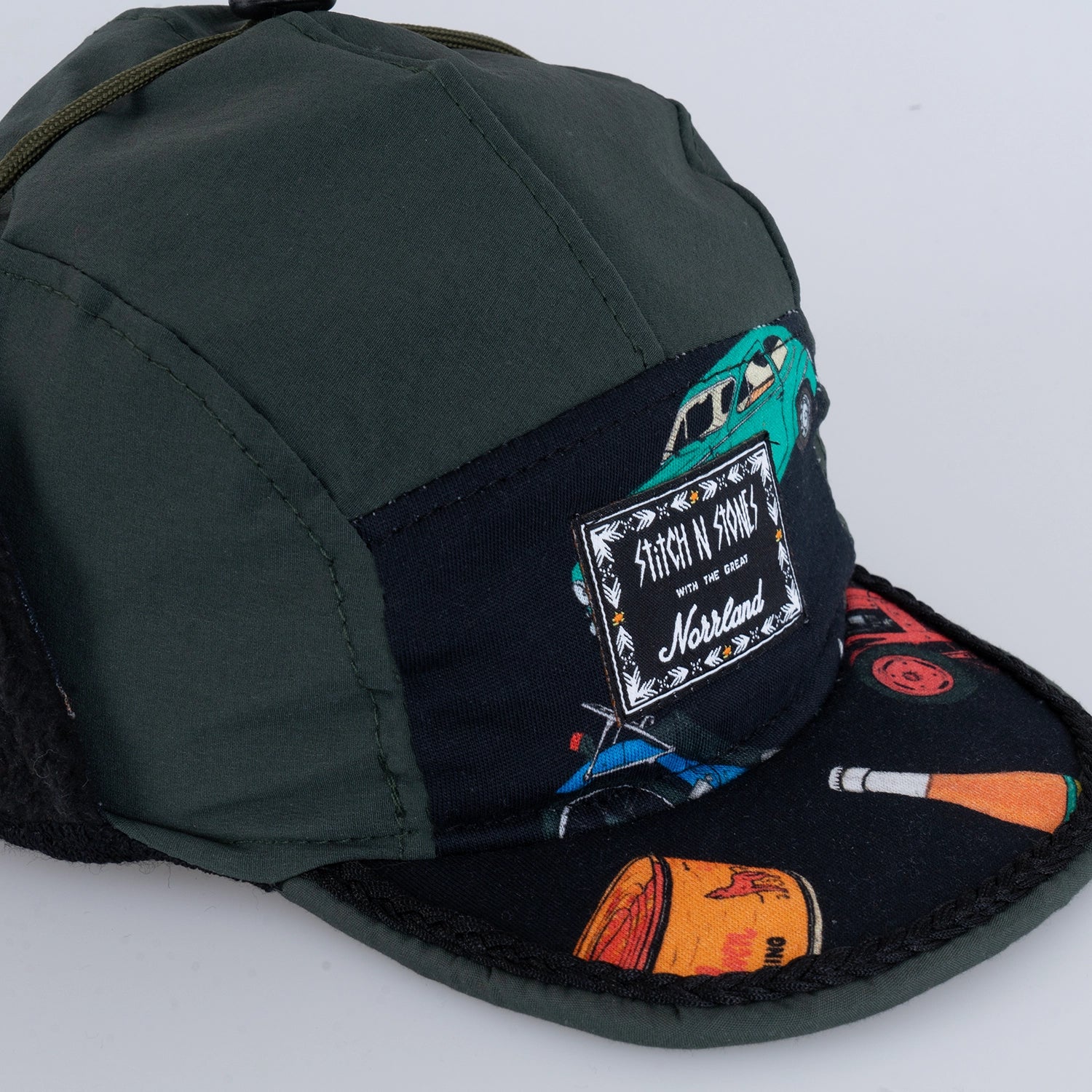 STITCH N STONES KIDS VINTER KEPS - RETRO BLACK
