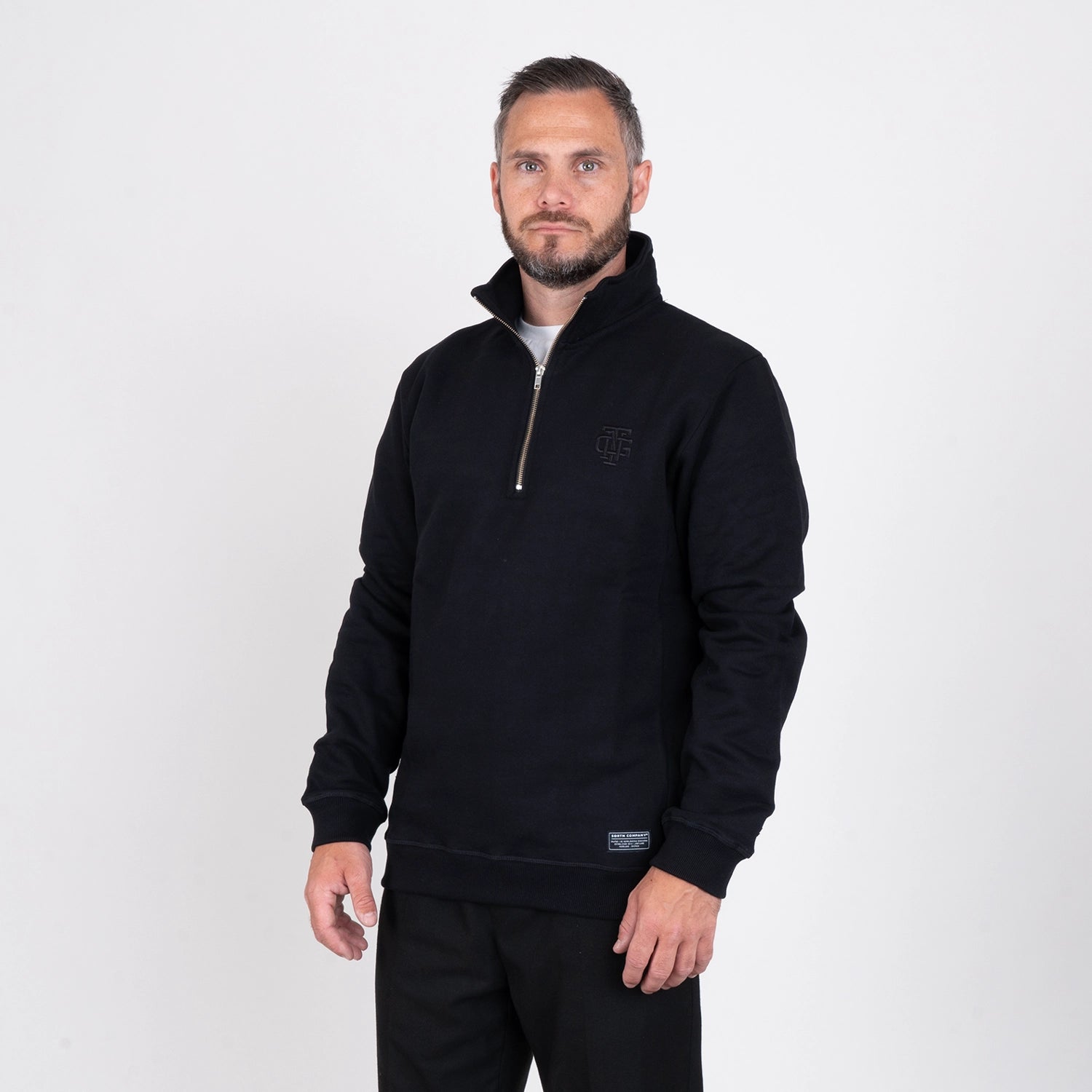 SYMBOL HALF-ZIP - BLACK