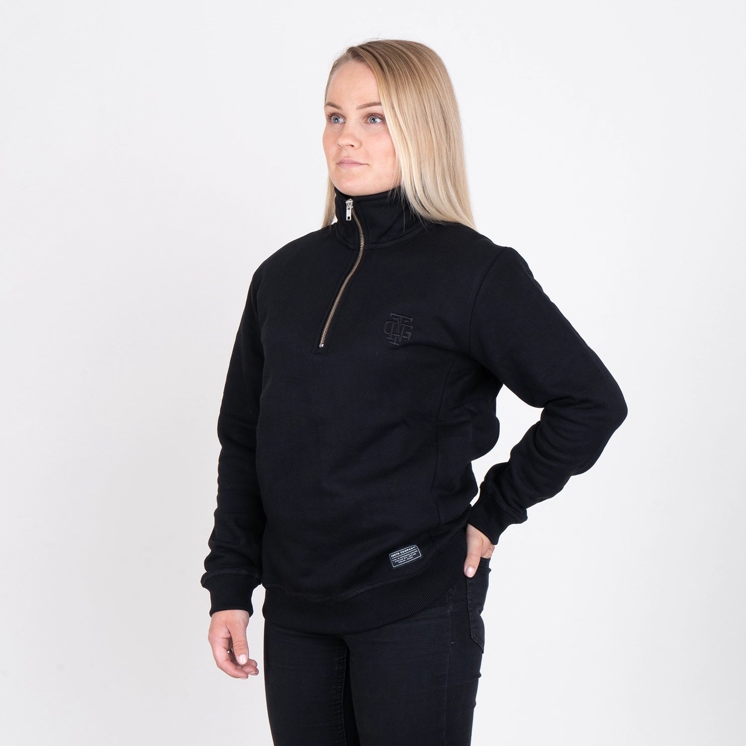 SYMBOL HALF-ZIP - BLACK