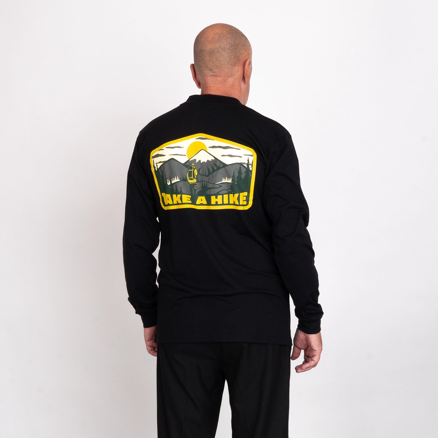 TAKE A HIKE LONGSLEEVE - BLACK