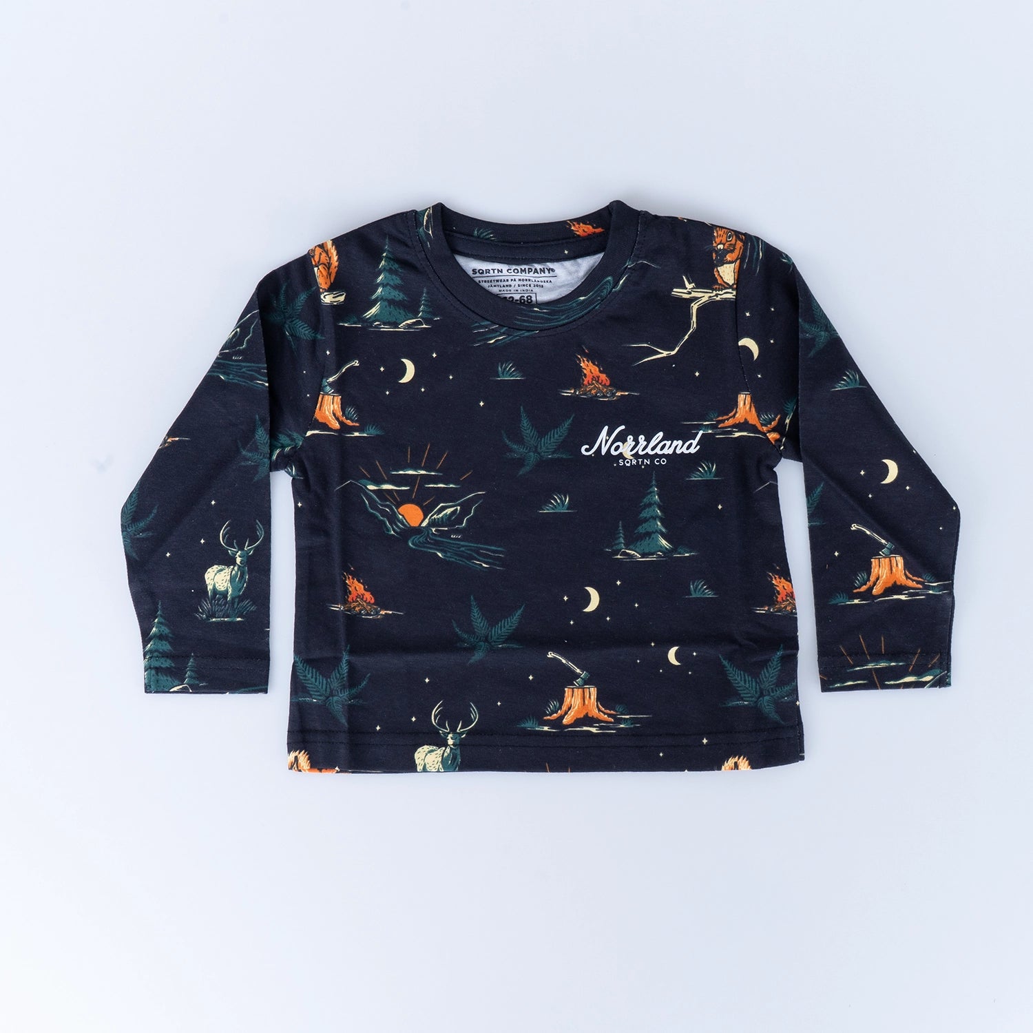 TGN SCRIPT KIDS LONGSLEEVE - TIMBER BLACK
