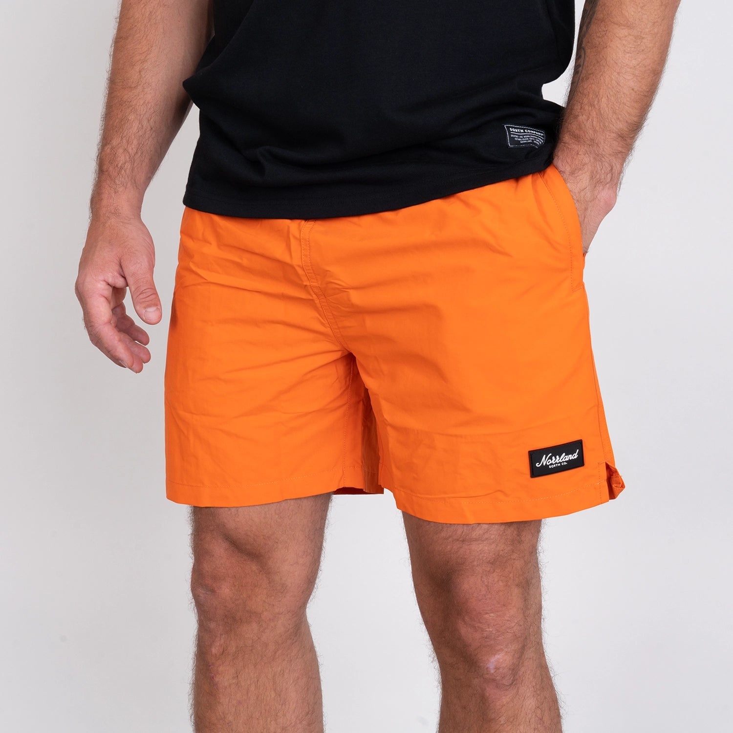 TGN SCRIPT SWIMSHORTS - ORANGE