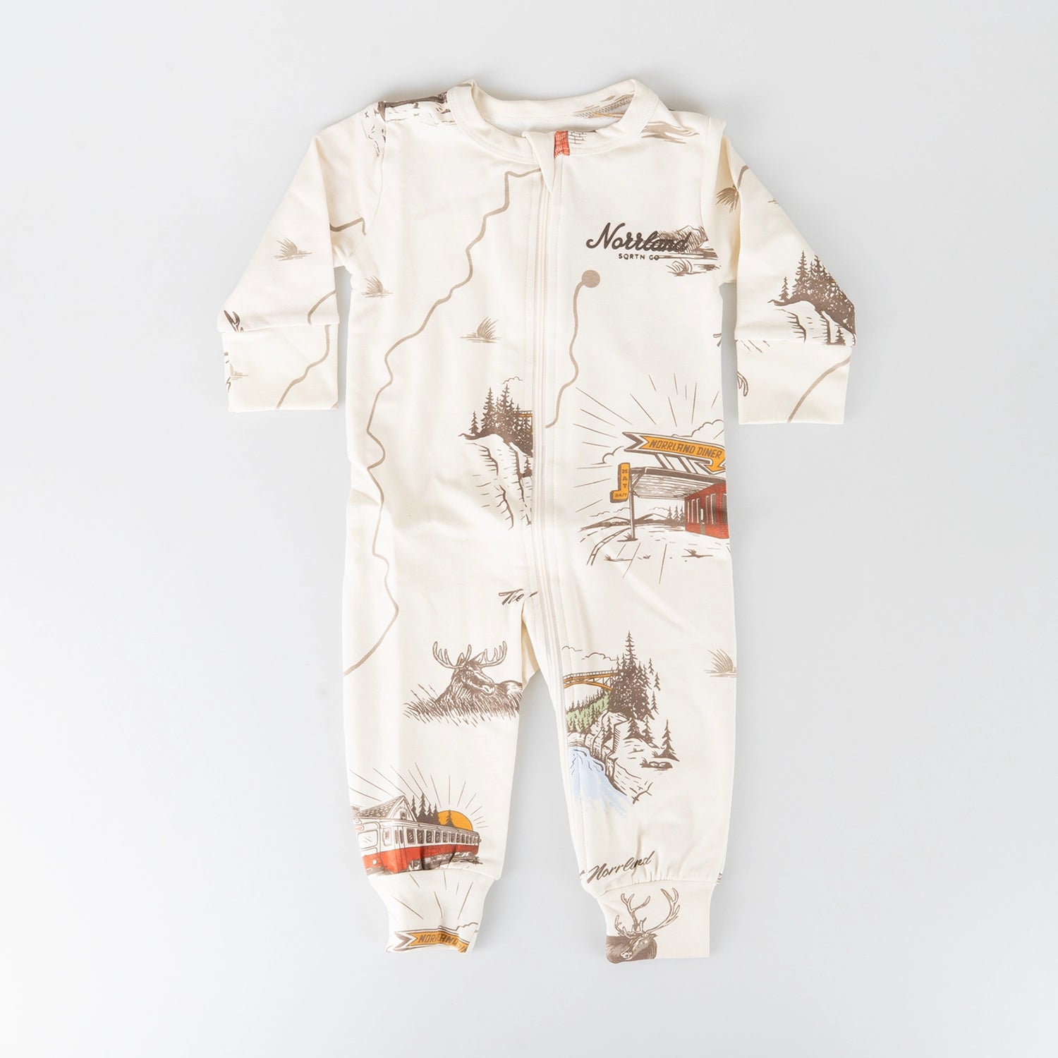 TGN SCRIPT JUMPSUIT - INLANDSRESAN CREAM