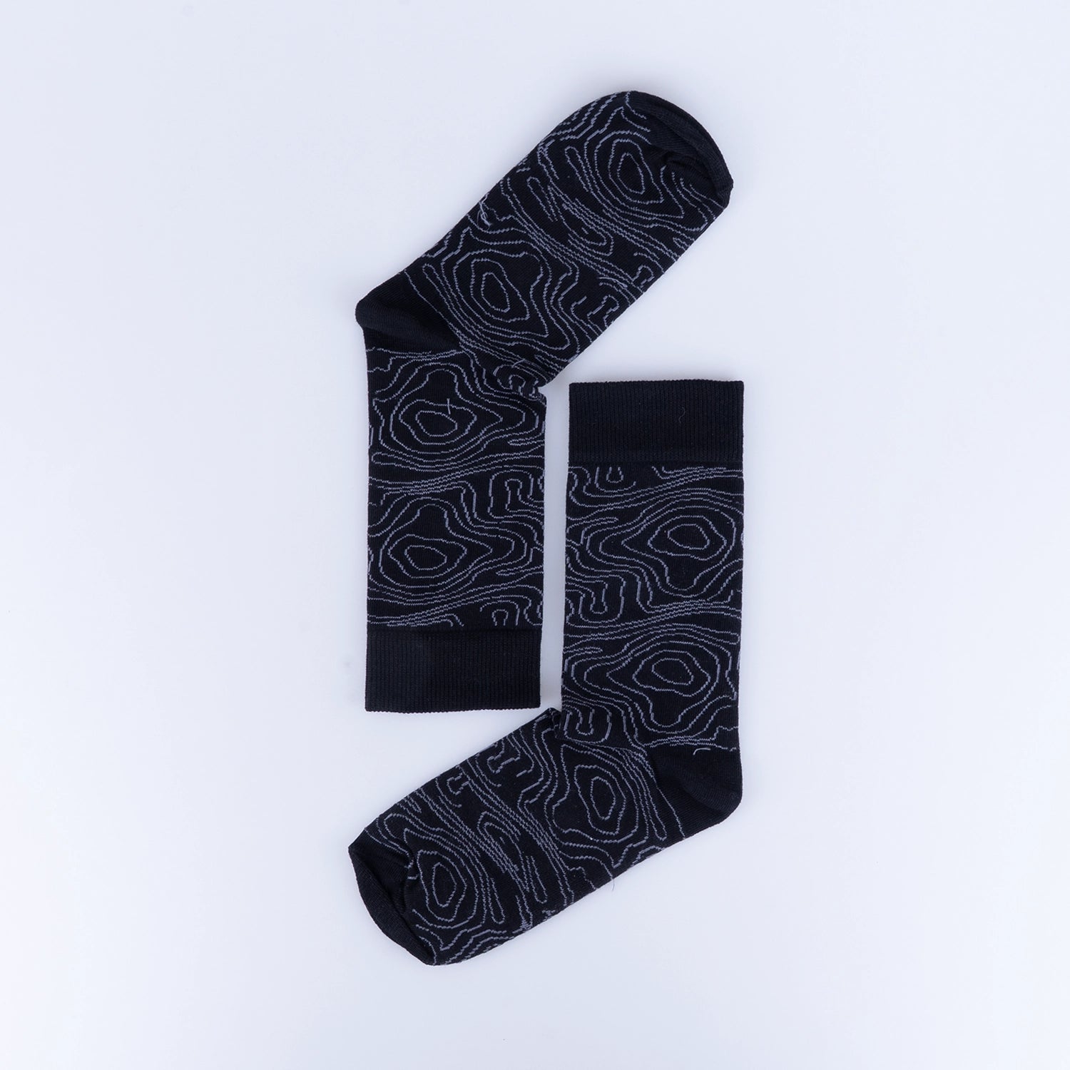 BOMULLSSTRUMPA - TOPOGRAFI BLACK