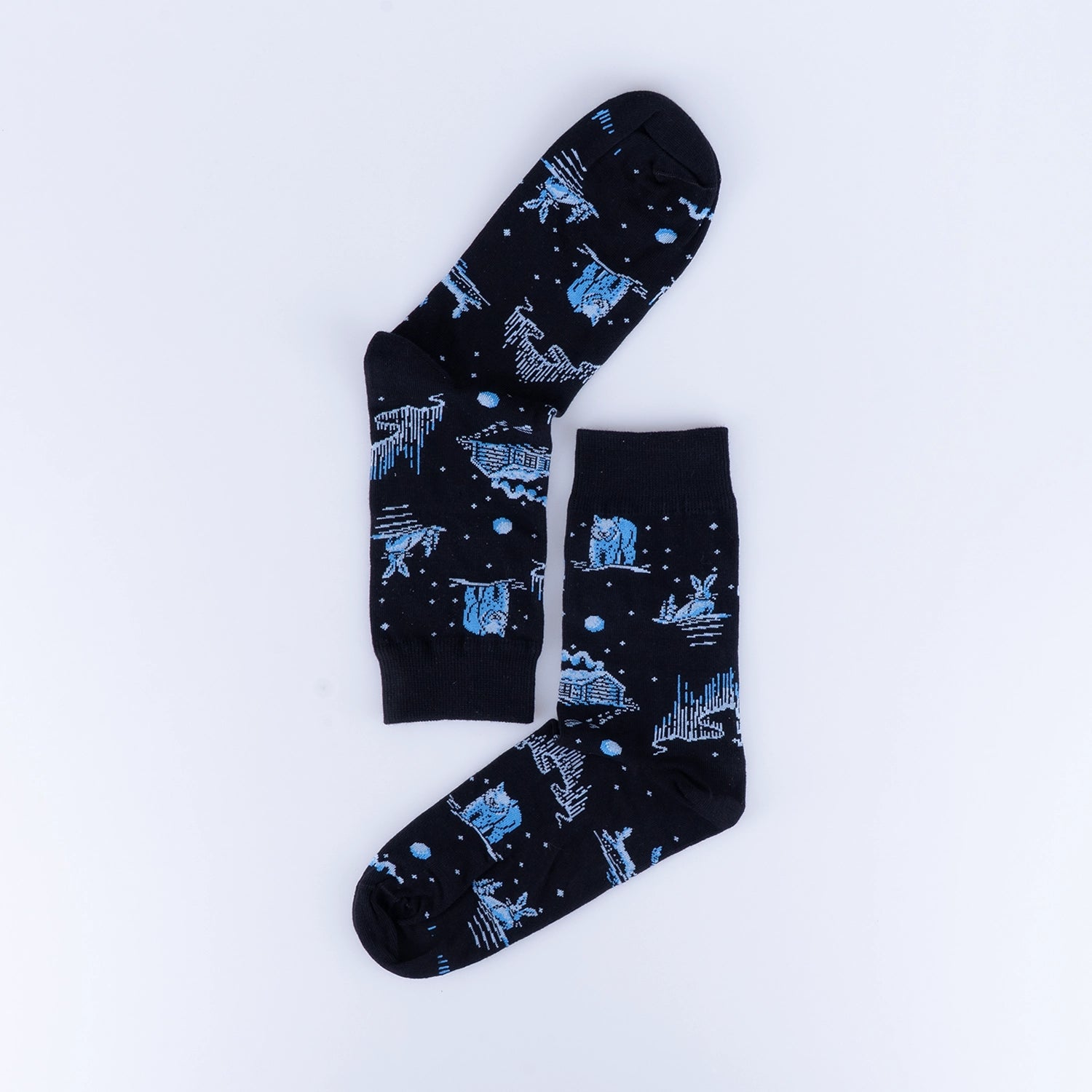 BOMULLSSTRUMPA - VINTERNATT BLACK