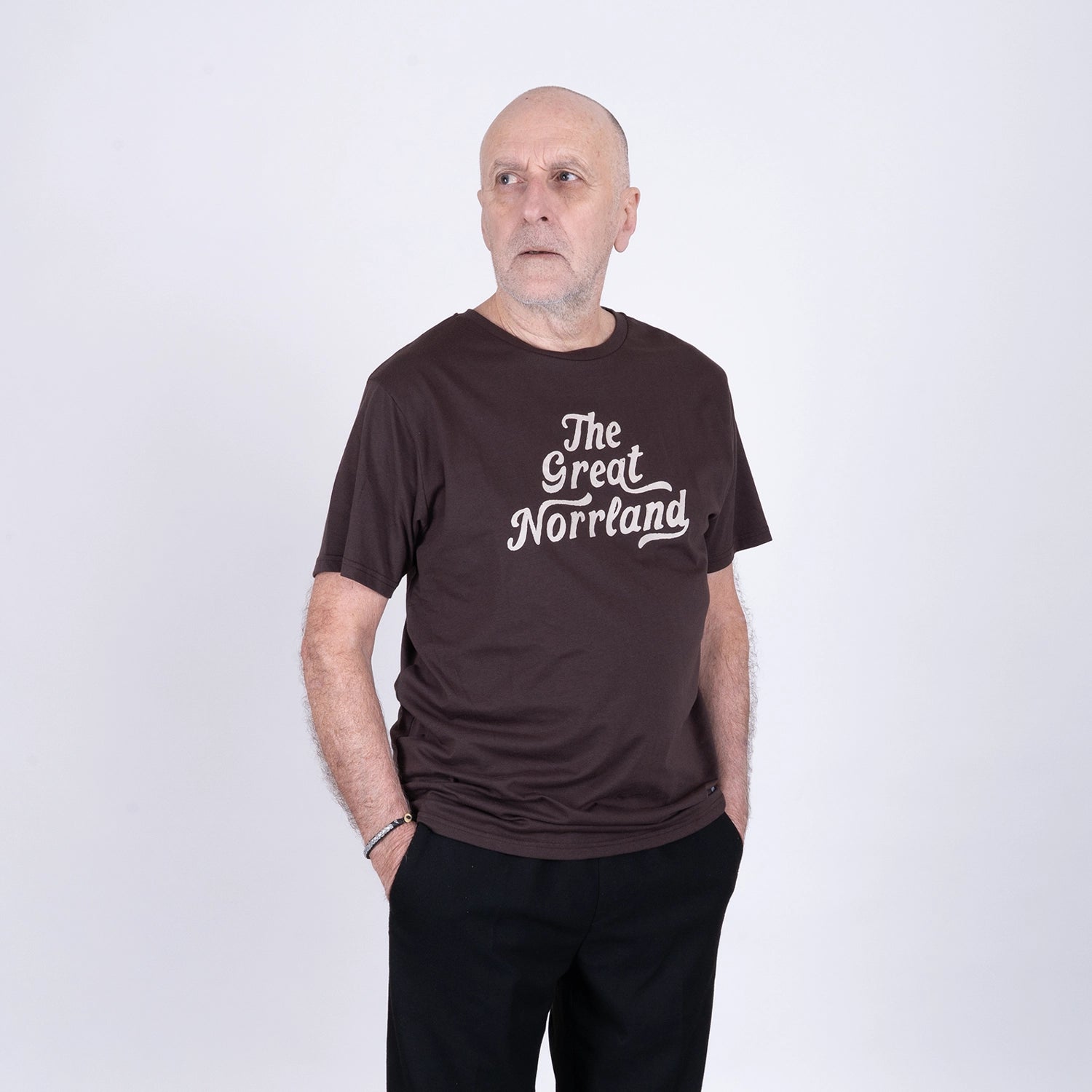 WORDMARK T-SHIRT - JAVA BROWN