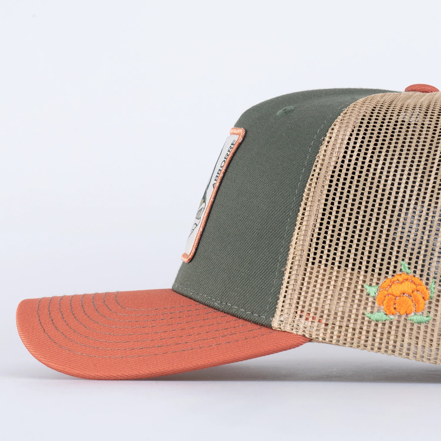 ABBORRE TRUCKER KEPS - HOOKED OLIVE