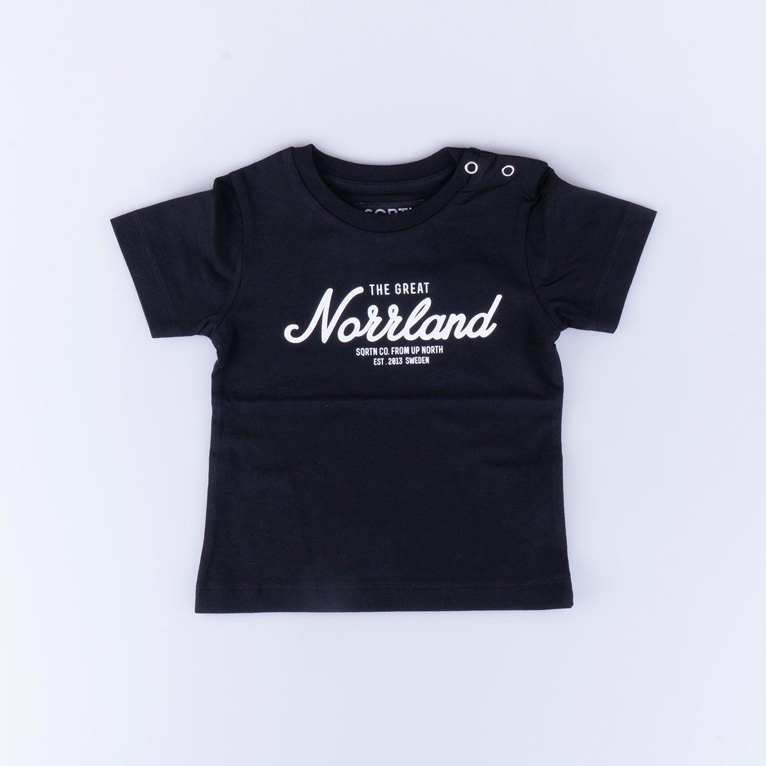 GREAT NORRLAND KIDS T-SHIRT- BLACK