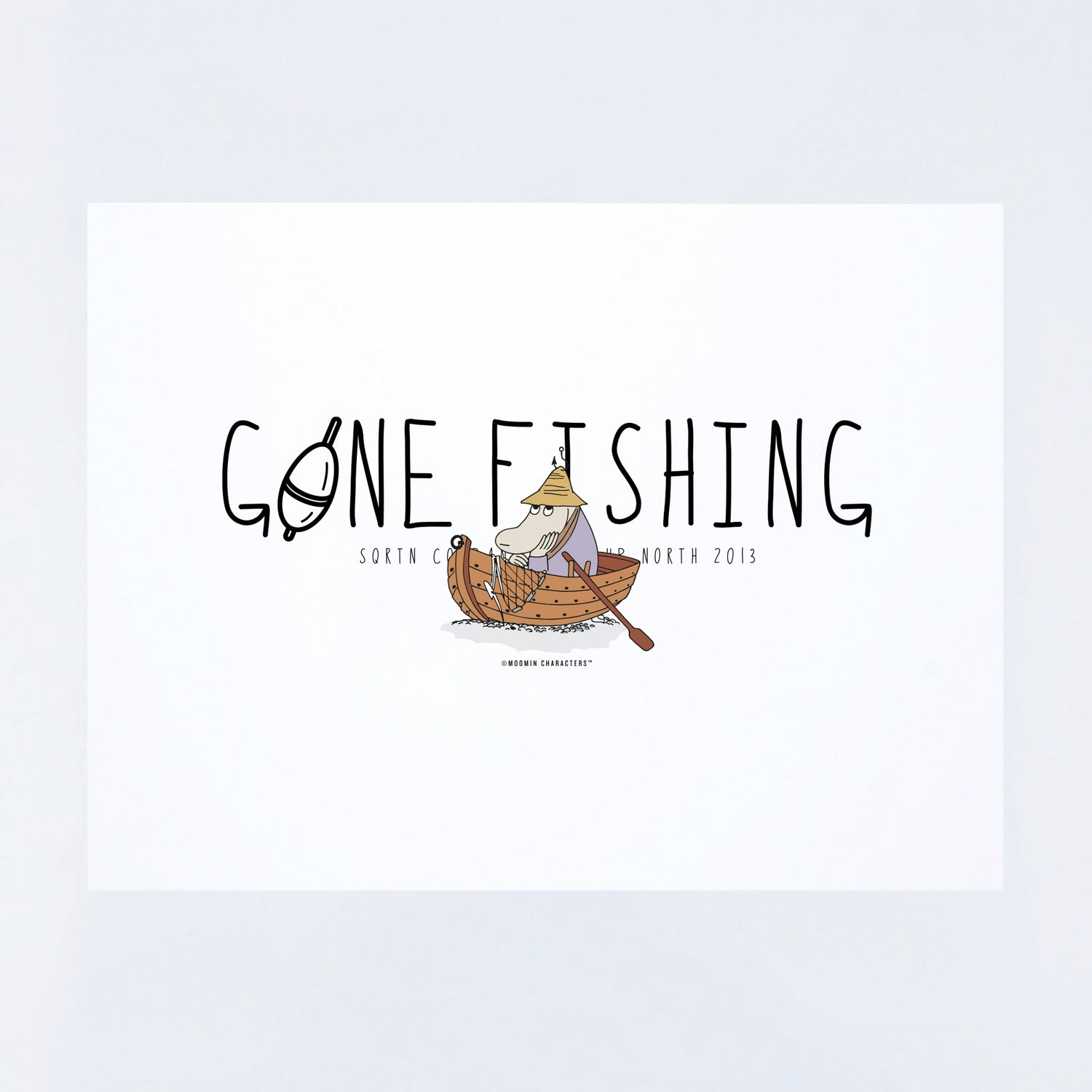 POSTER MUMIN GONE FISHING