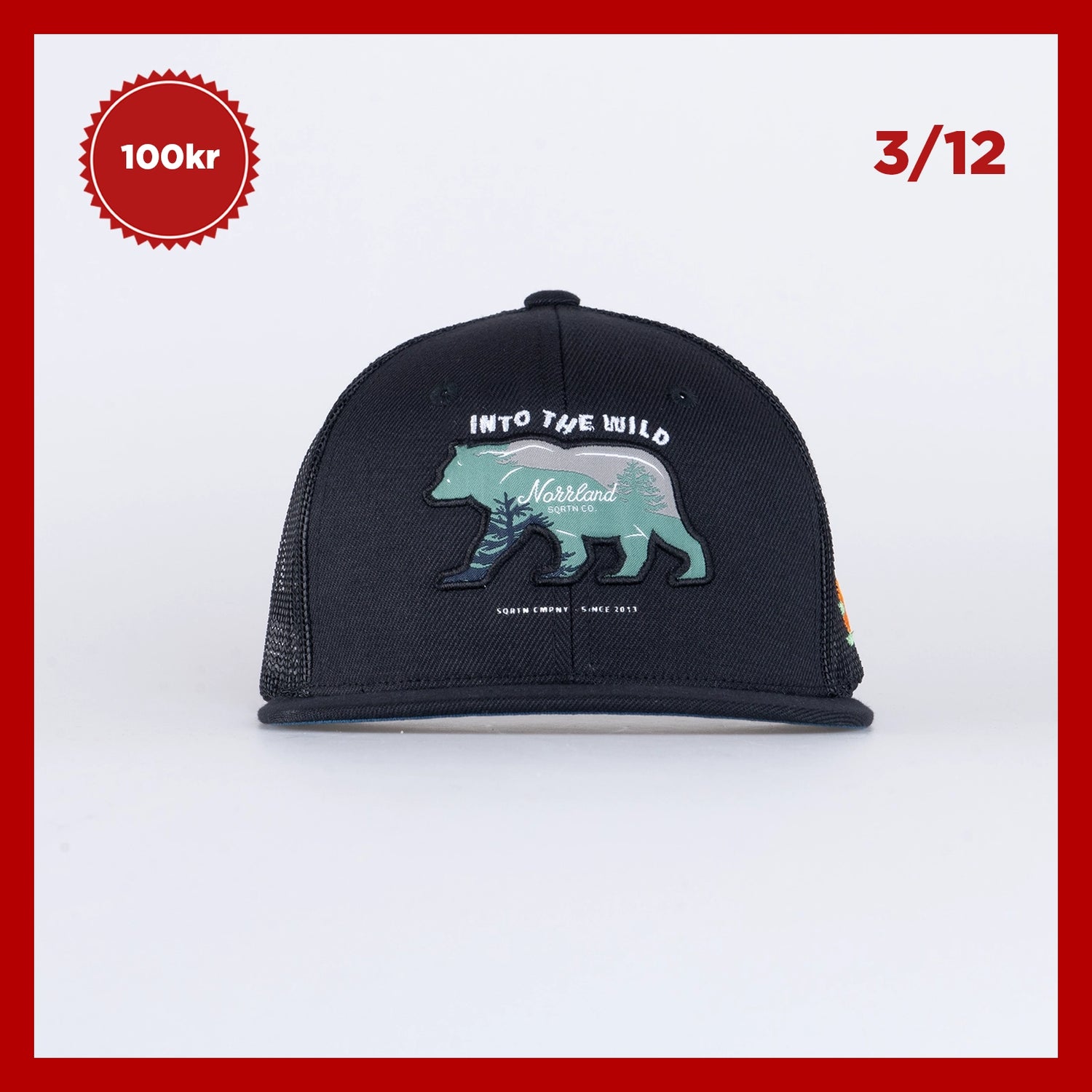 BEAR KIDS TRUCKER KEPS - BLACK