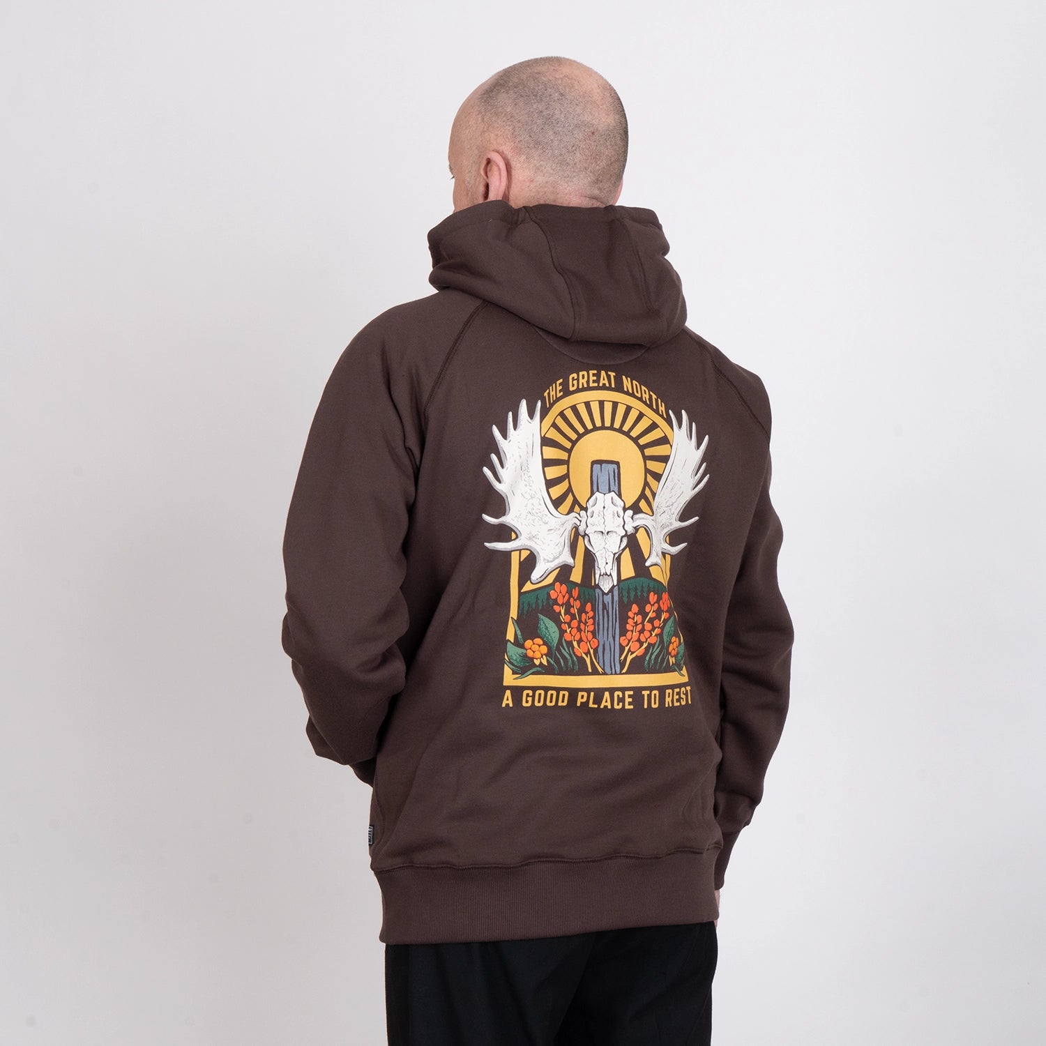 ÄLGHORN HOODIE - JAVA BROWN