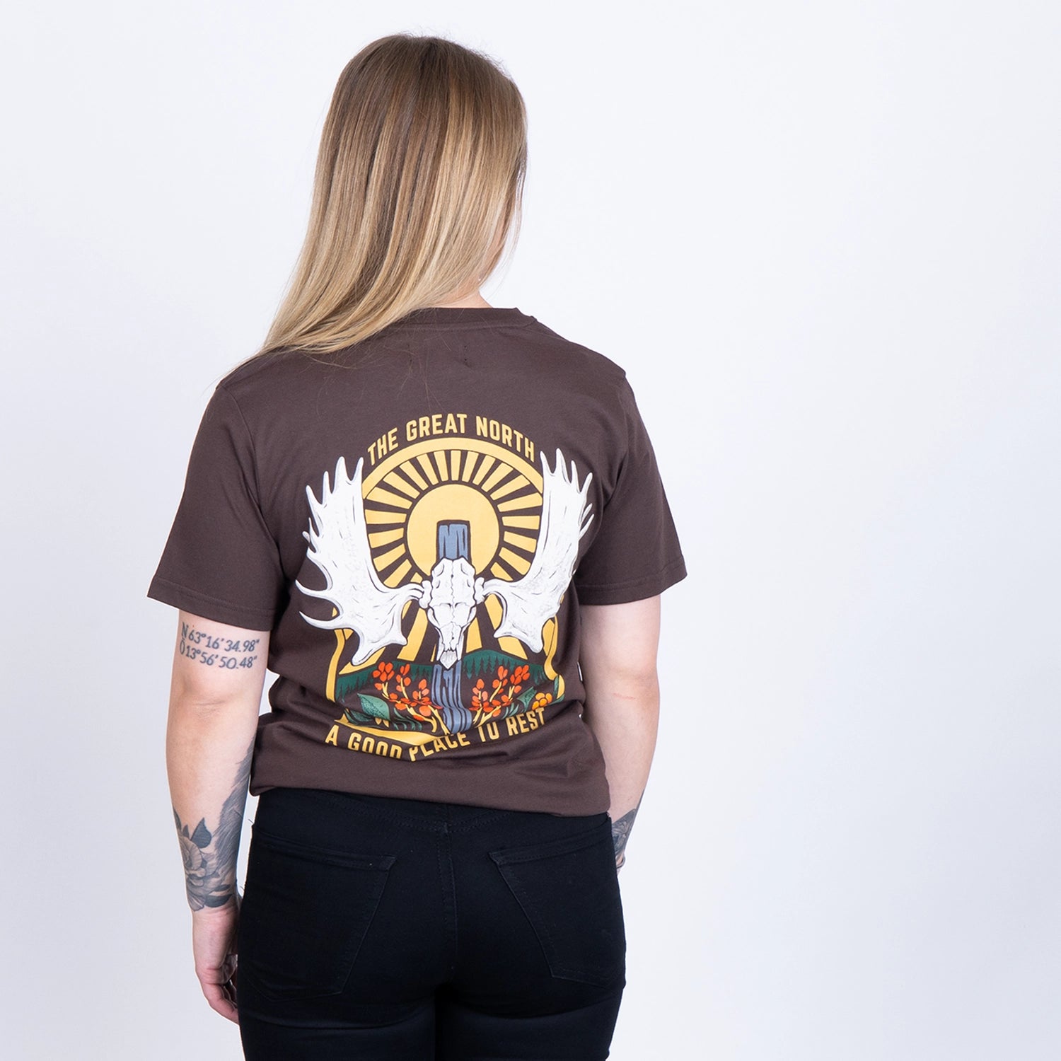 ÄLGHORN T-SHIRT - JAVA BROWN