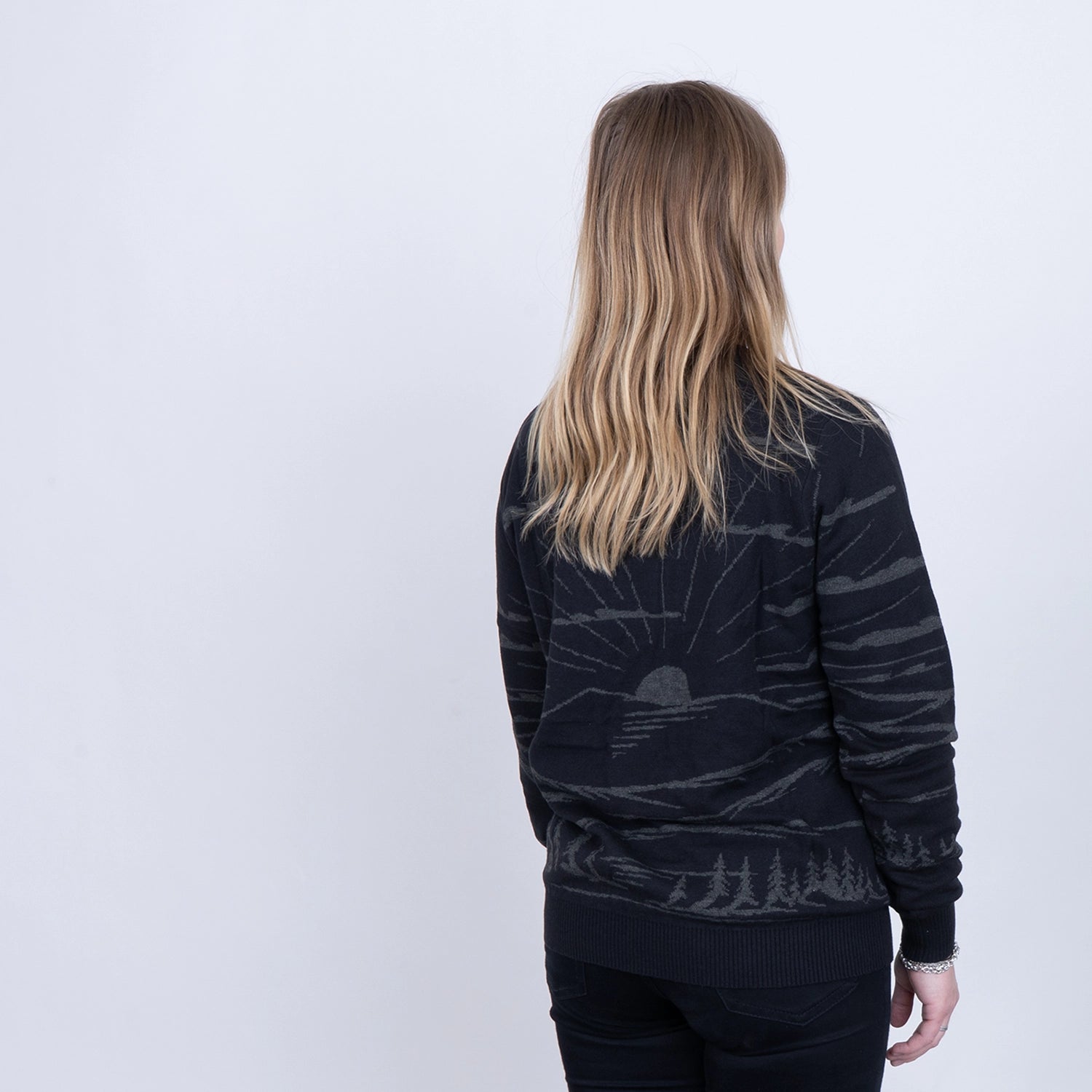 BERGEN KNITTED CREWNECK - BLACK