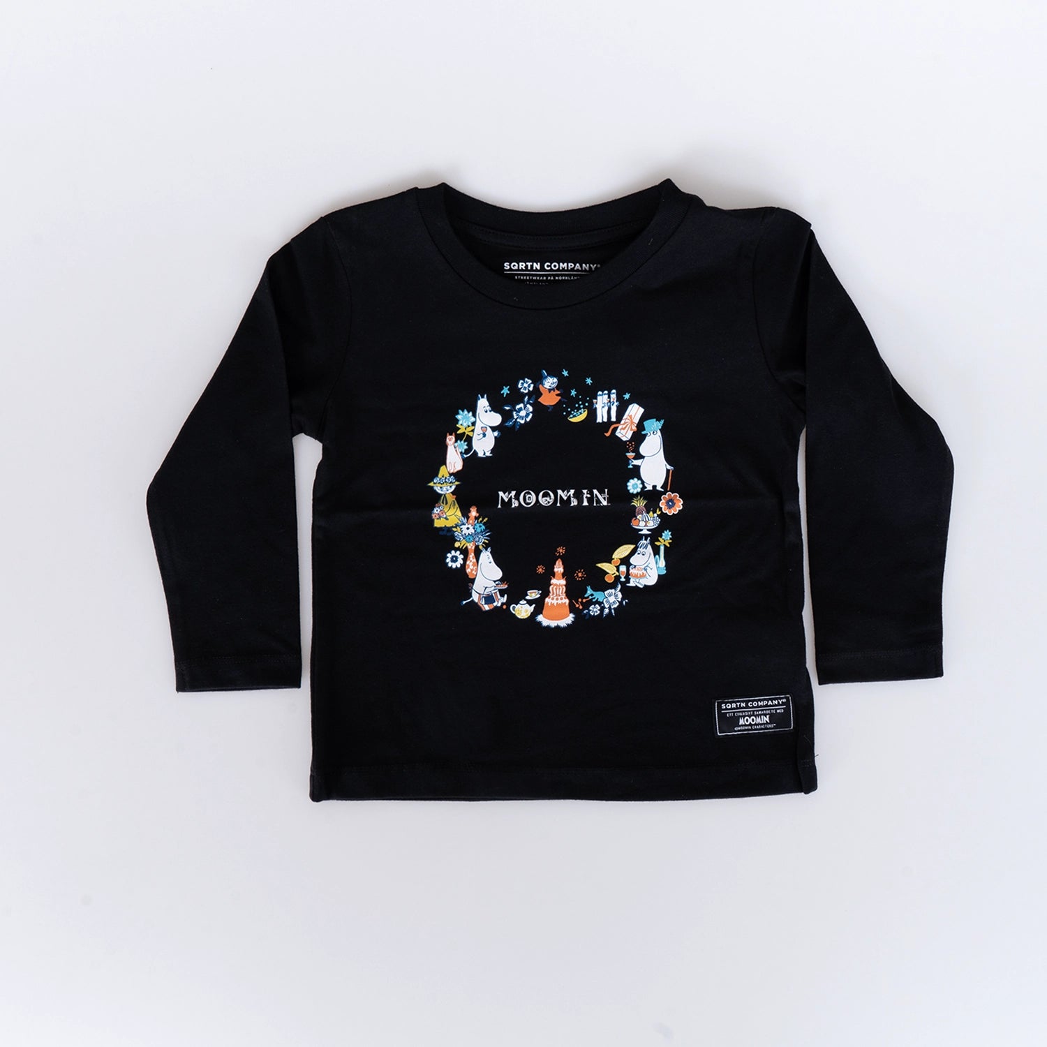 MUMIN CIRCLE KIDS LONGSLEEVE - BLACK