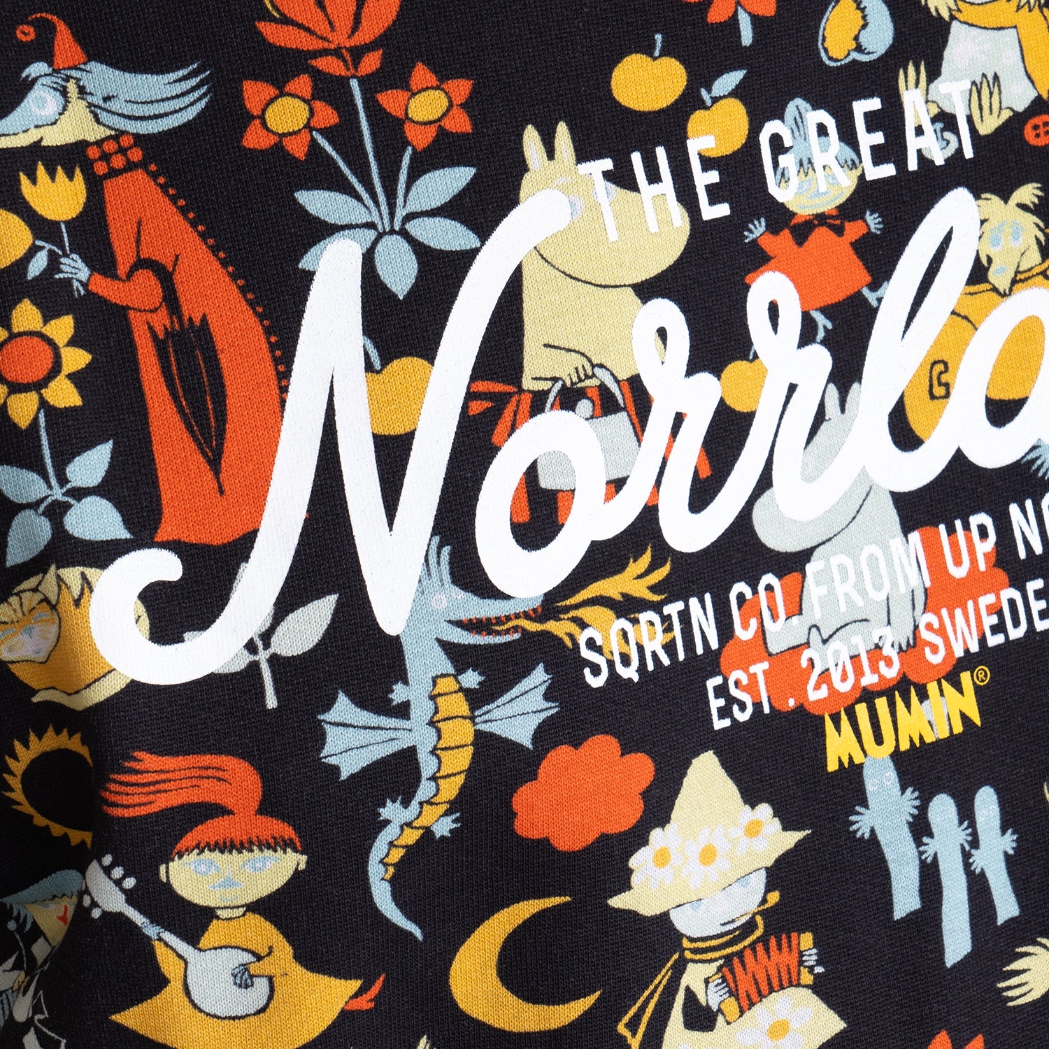 GREAT NORRLAND CREWNECK - MUMIN RETRO BLACK
