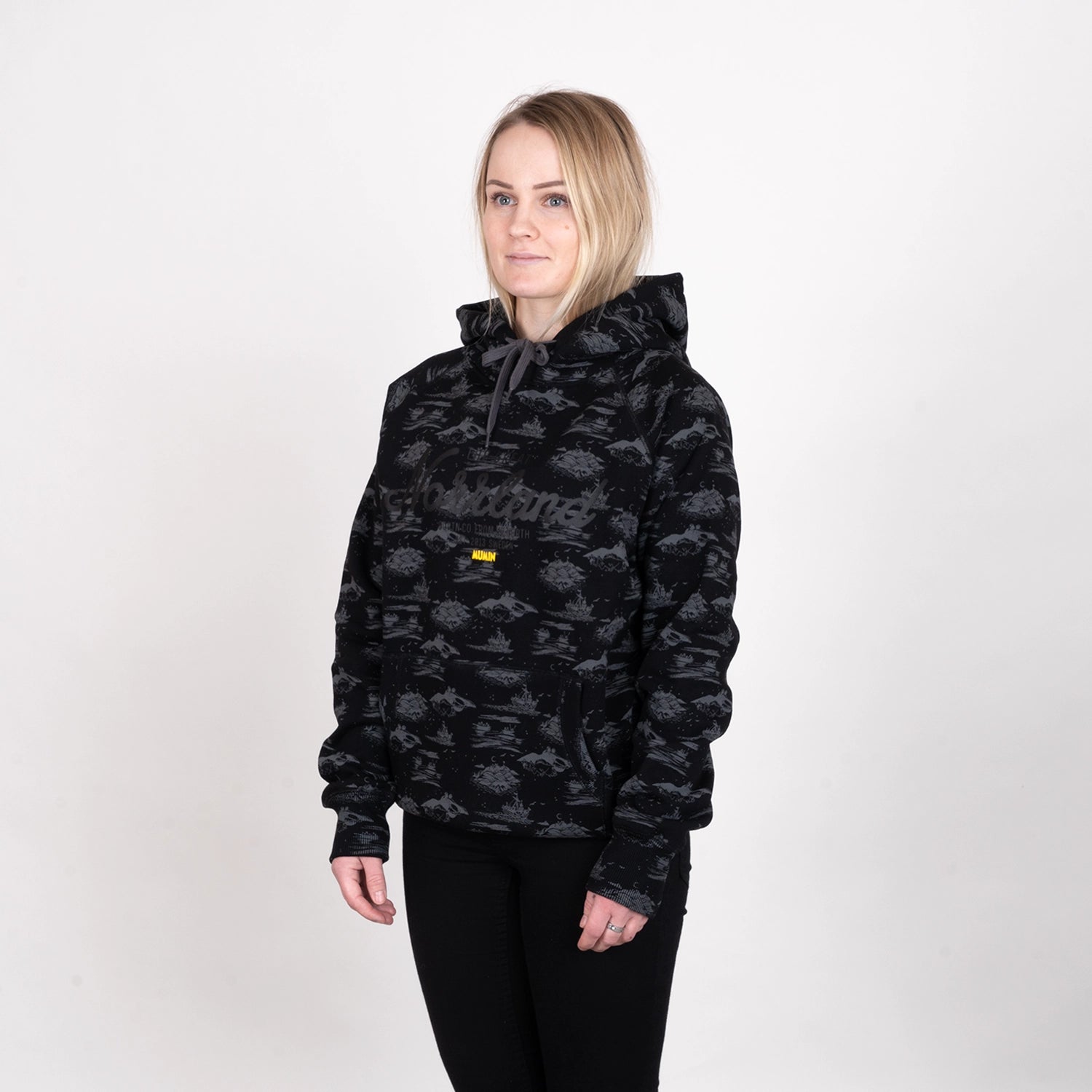 GREAT NORRLAND HOODIE - MUMIN GREY/BLACK