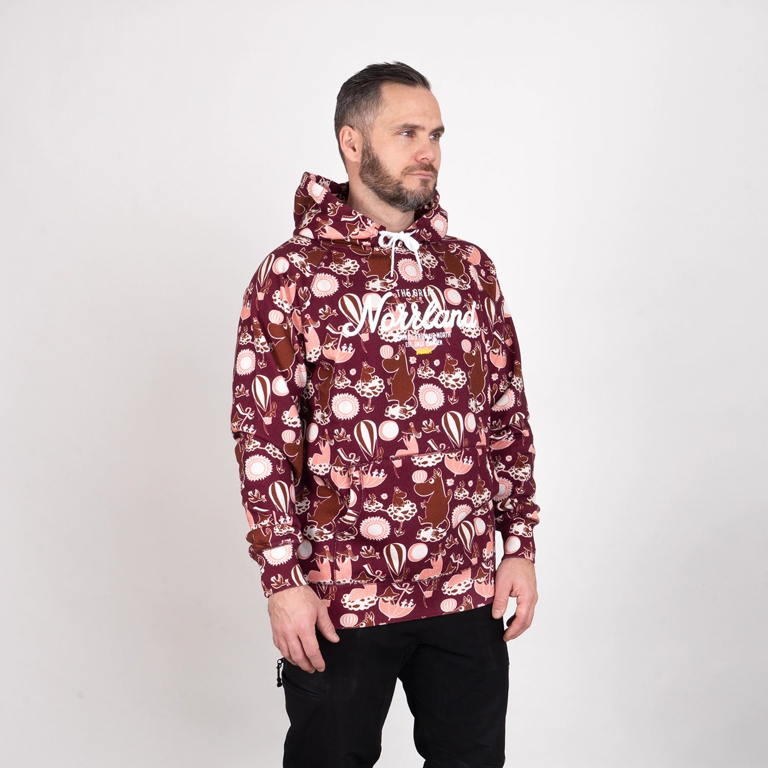 GREAT NORRLAND HOODIE - MUMIN BURGUNDY