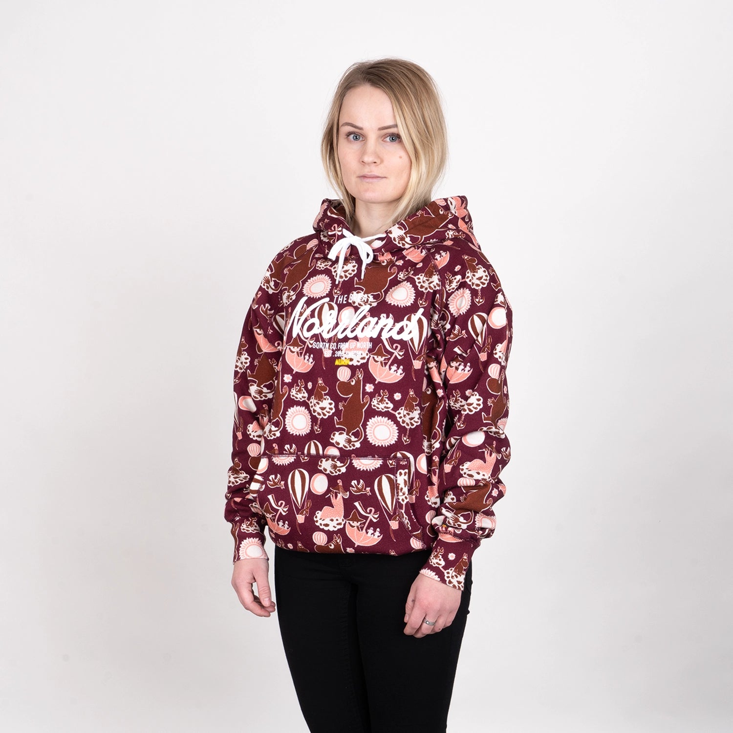 GREAT NORRLAND HOODIE - MUMIN BURGUNDY