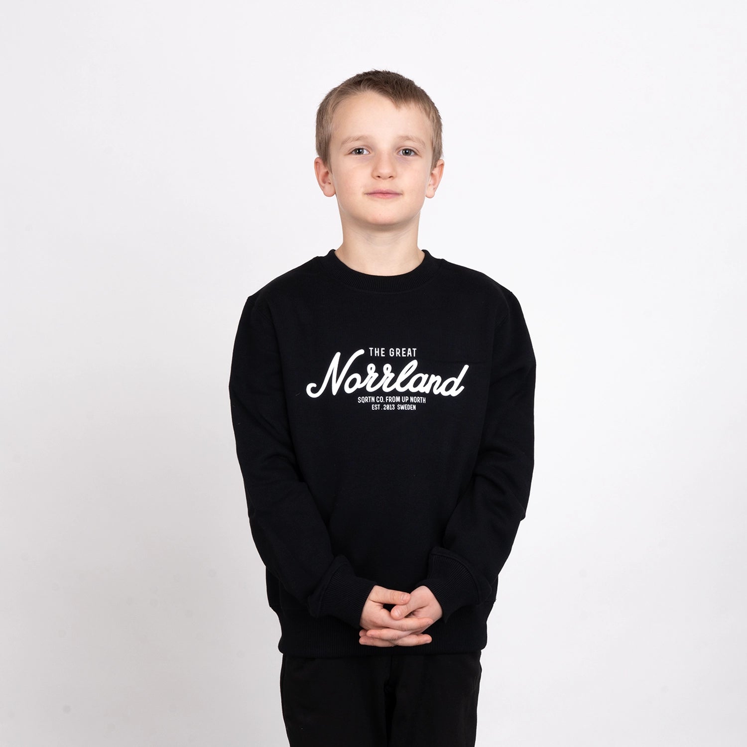 GREAT NORRLAND JUNIOR CREWNECK - BLACK